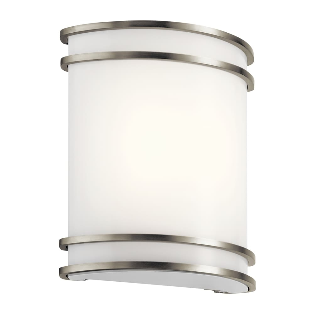 11319NILED-Kichler Lighting-1 Light Wall Sconce - with Utilitarian inspirations - 10.75 inches tall by 9.5 inches wide-Brushed Nickel Finish