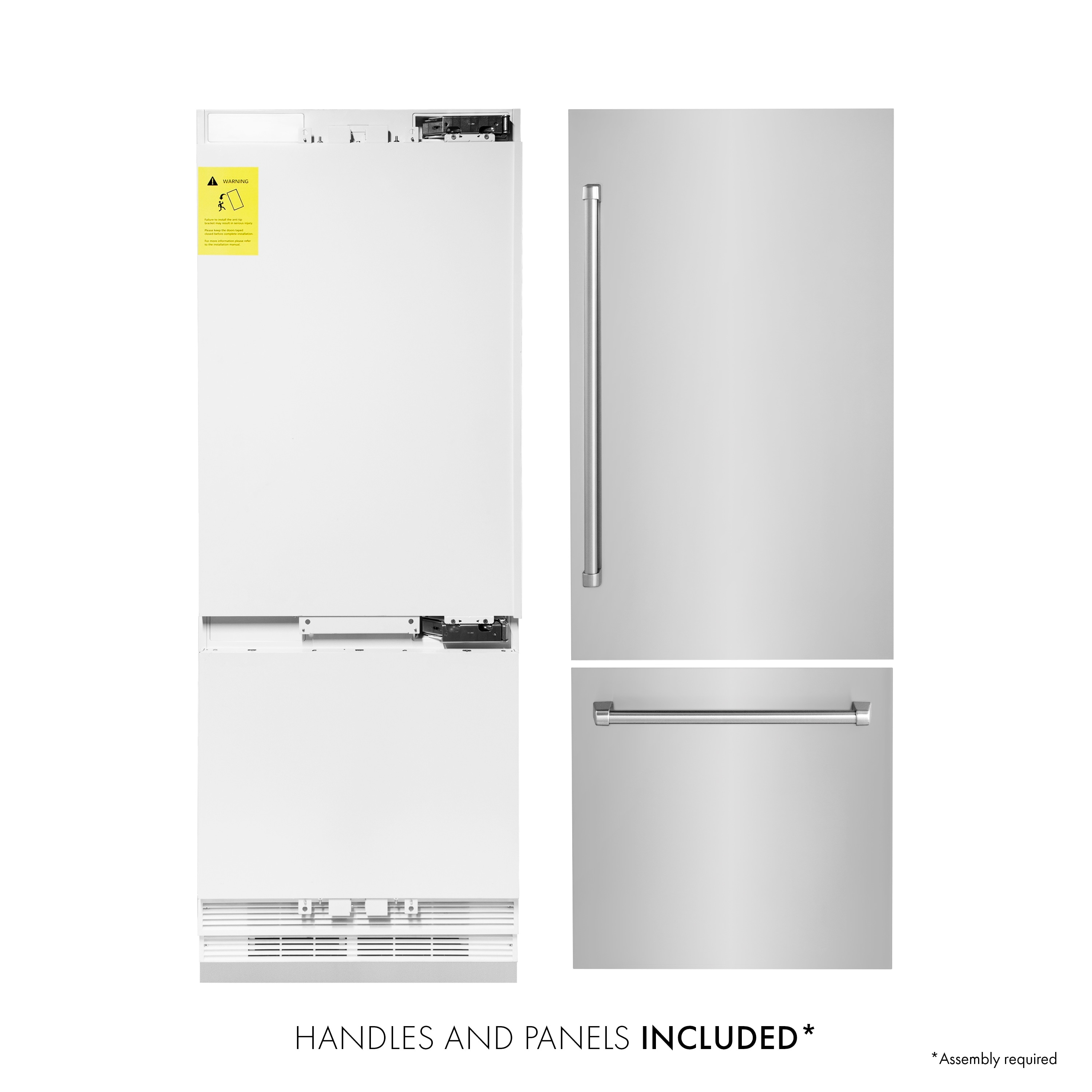 ZLINE KITCHEN AND BATH RBIV30430 bottom freezer built in refrigerator