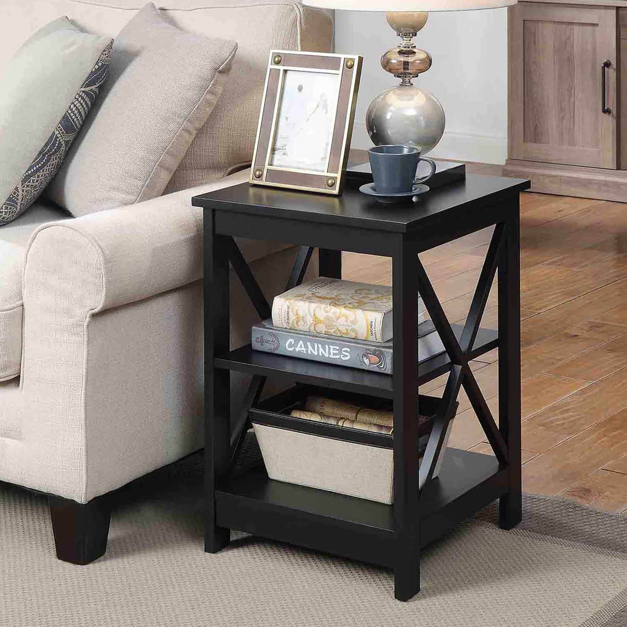 Oxford End Table With Black Finish