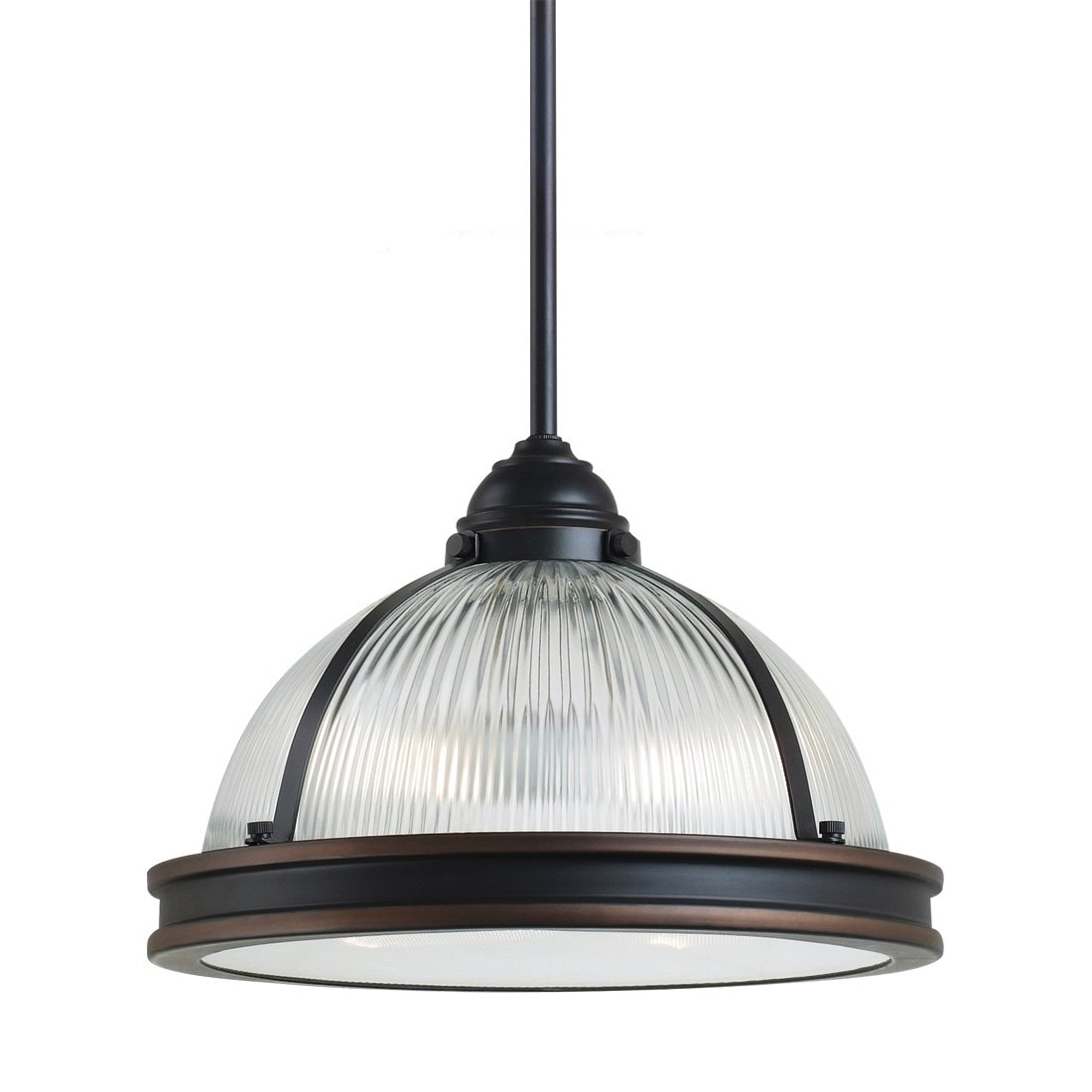 Autumn Bronze Prismatic Glass 2-Light Pendant