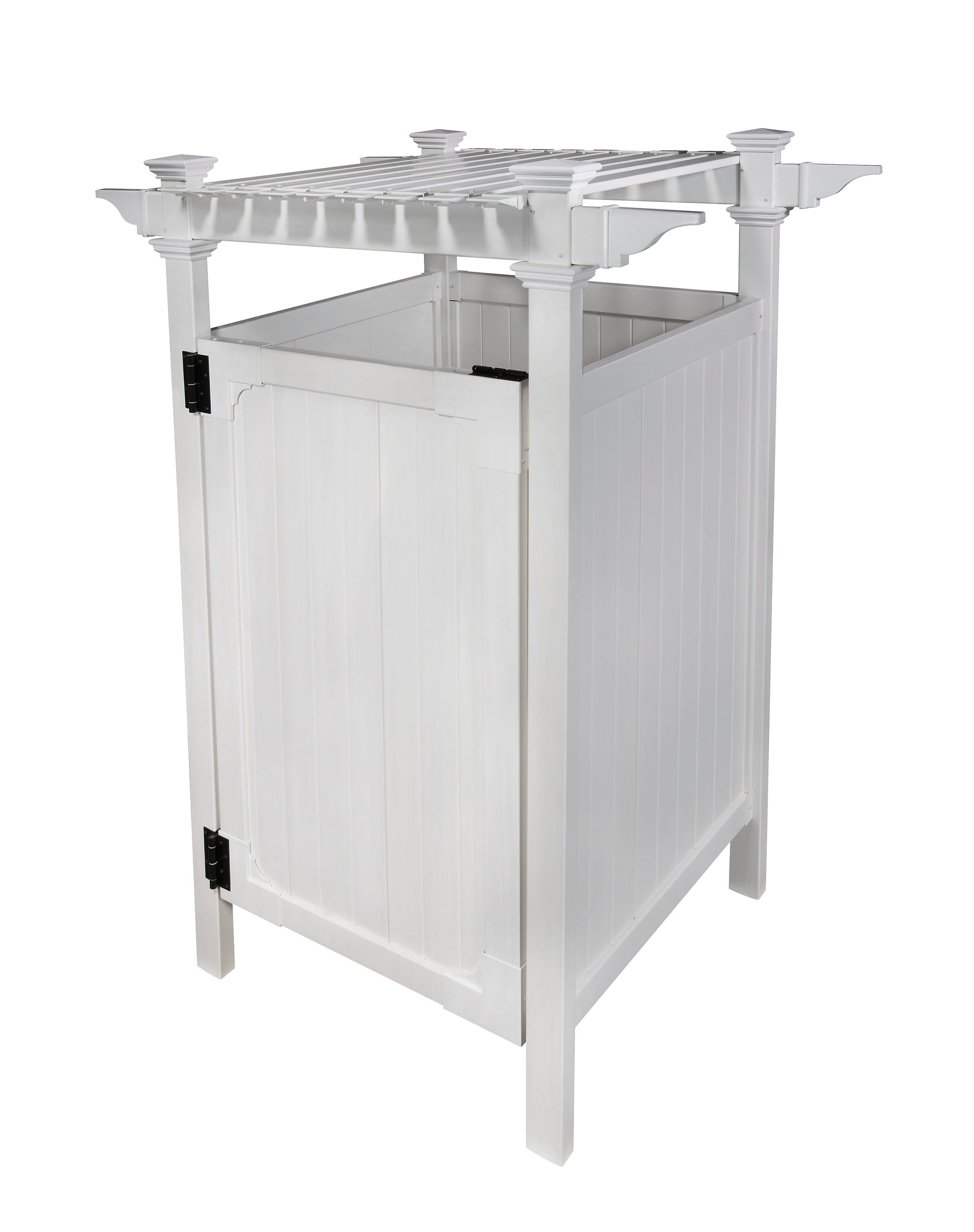 7.395 ft. x 3 ft. Vinyl Hampton Premium Outdoor Shower Enclosure Kit-(Unassembled 3-Box Unit)