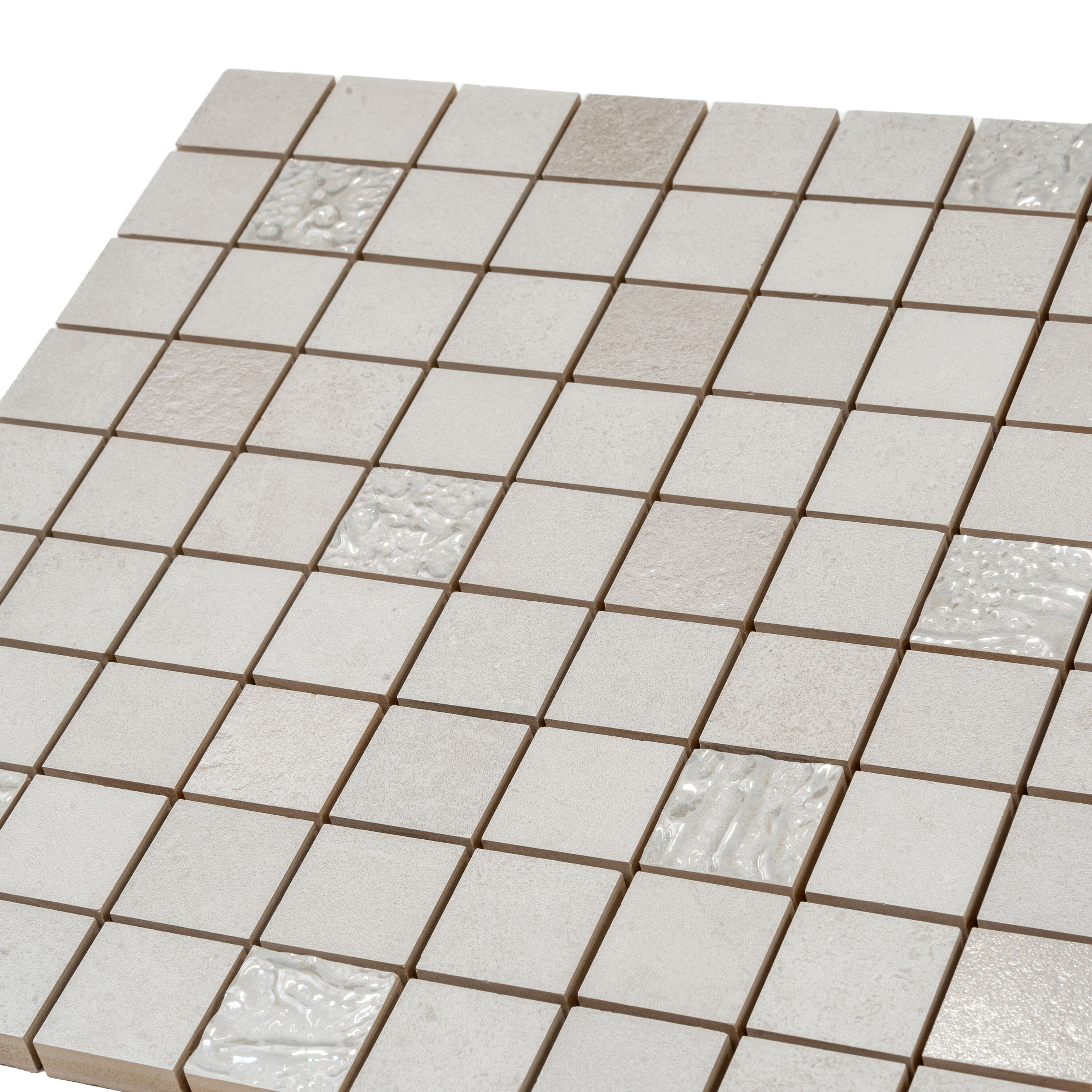 Apollo Tile  10 pack 12.4-in W x 12.4-in L Matte Ceramic Mosaic Wall and Floor Tile (10.68 Sq ft/case)