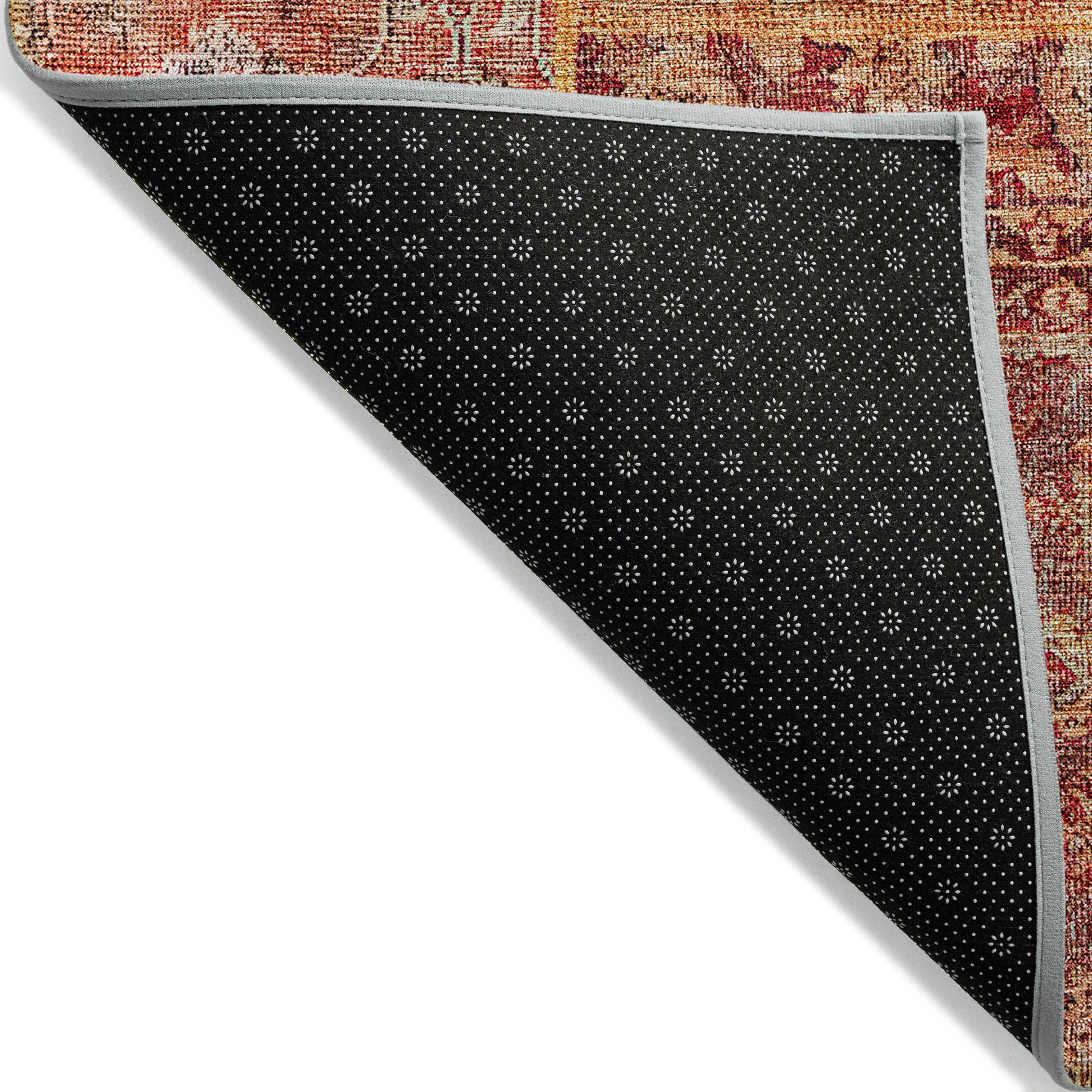 Chantille Red Patchwork Indoor Outdoor Washable Rug