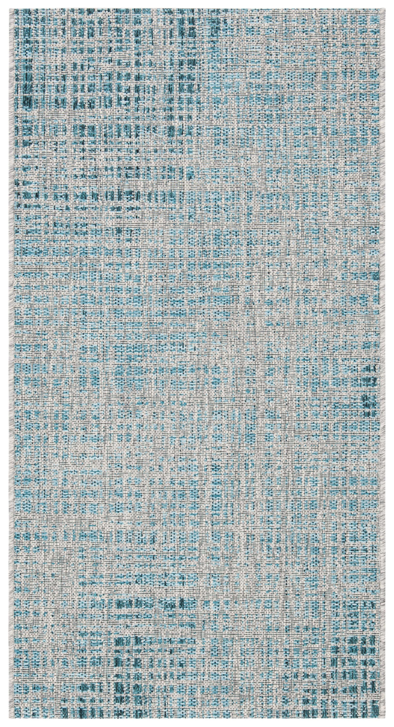 Courtyard CY8513 Power Loomed Indoor/Outdoor Accent Rug - Grey/Blue - 2'6"x5' - Safavieh.