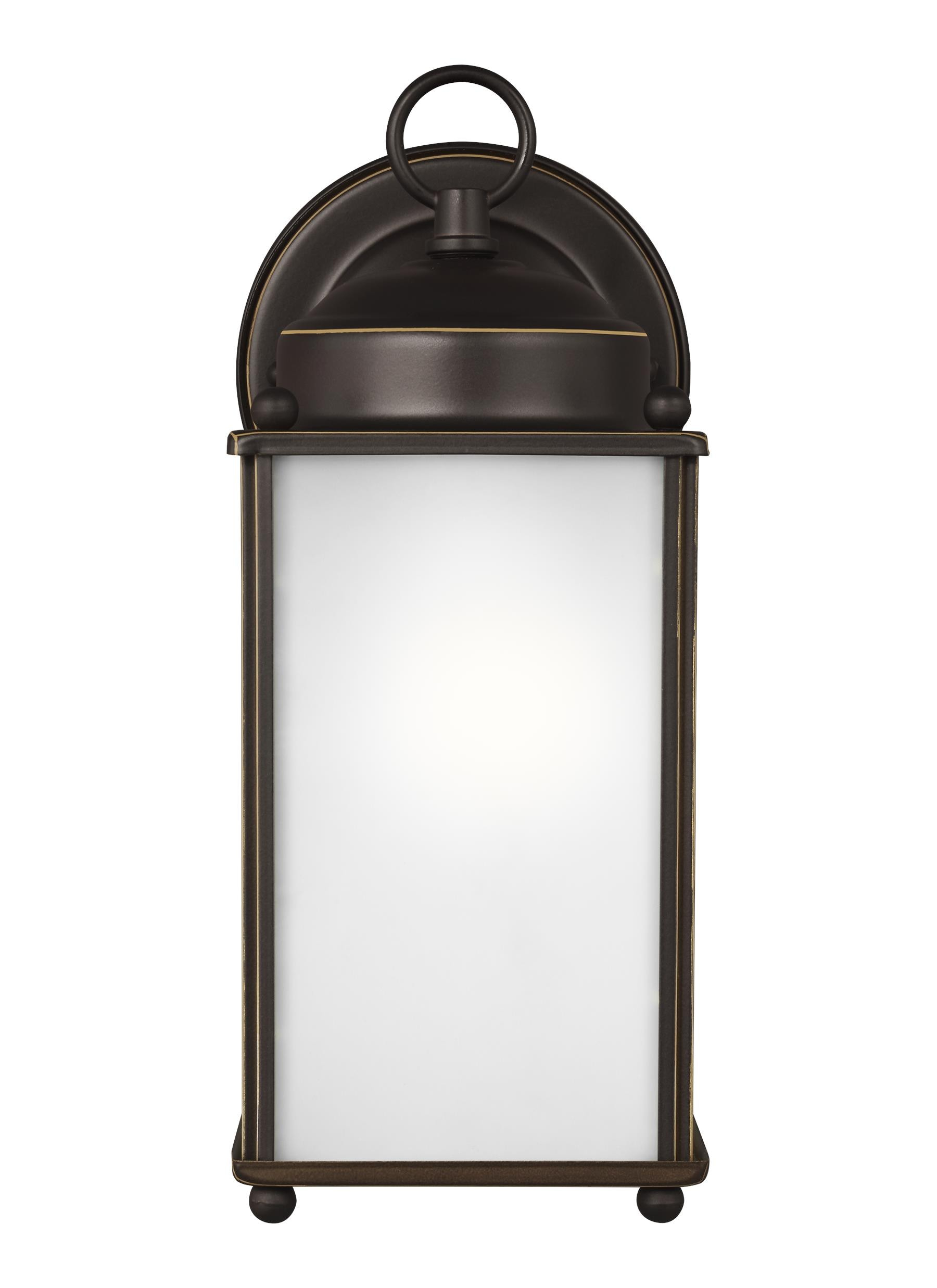 Generation Lighting New Castle 1 -Light 10.25-in H Antique Bronze Hardwired Outdoor Wall Light