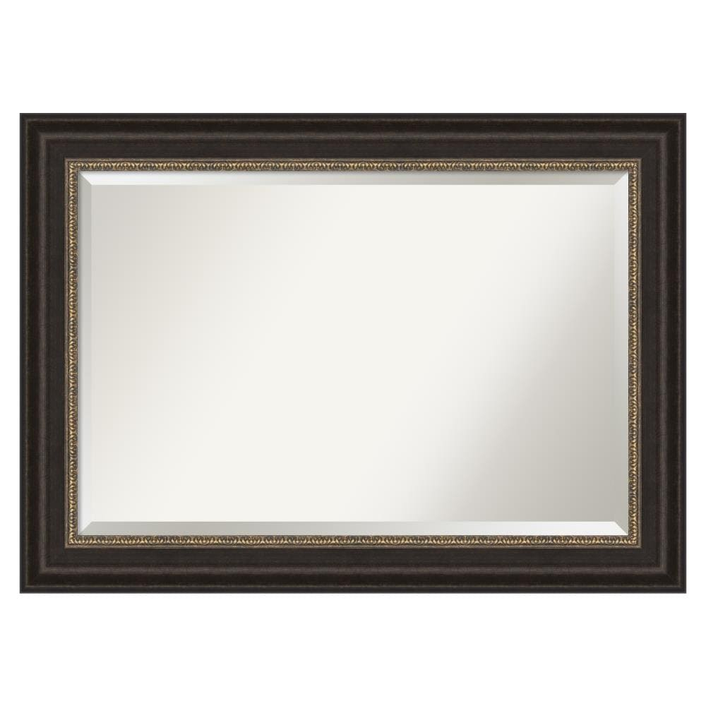 Amanti Art Paragon 43-Inches x 31-Inches Framed Rectangle Bathroom Vanity Mirror ( Bronze,Brown,Champagne )