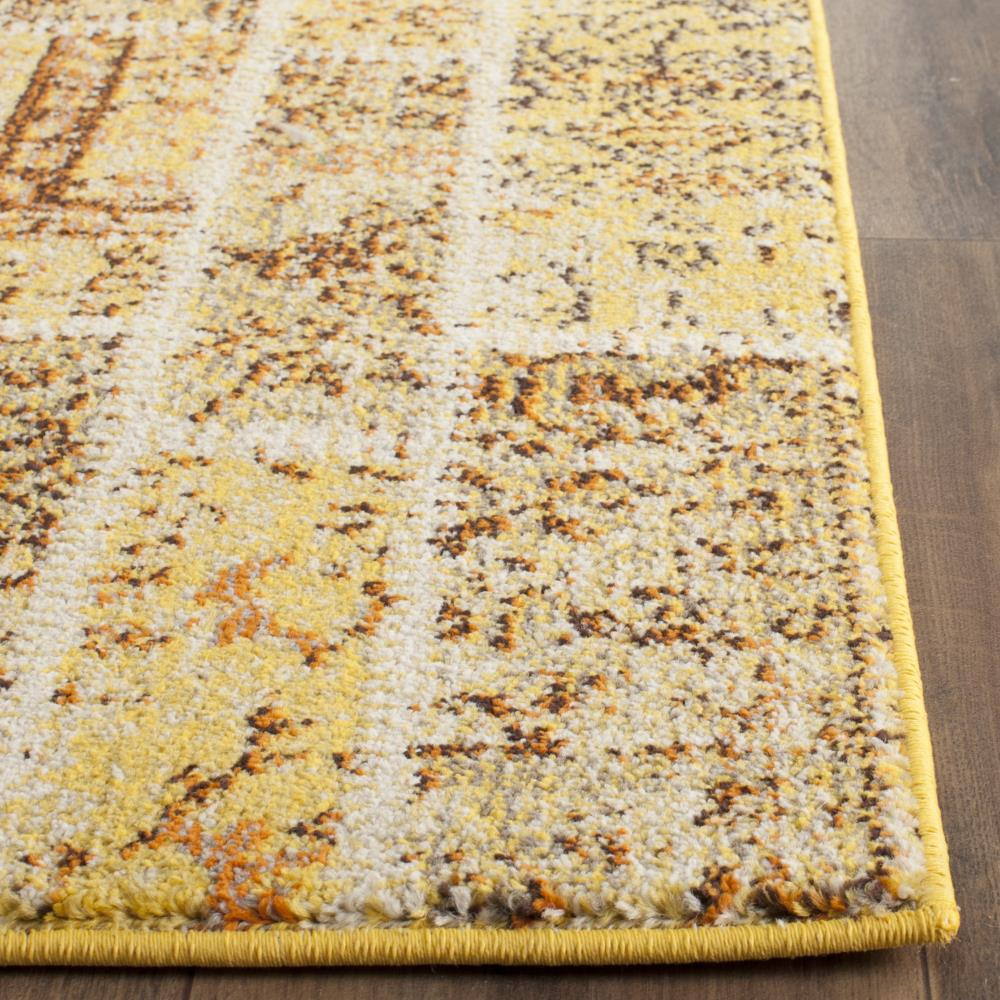SAFAVIEH Monaco Gerard Geometric Area Rug, Yellow/Multi, 6'7" x 9'2"