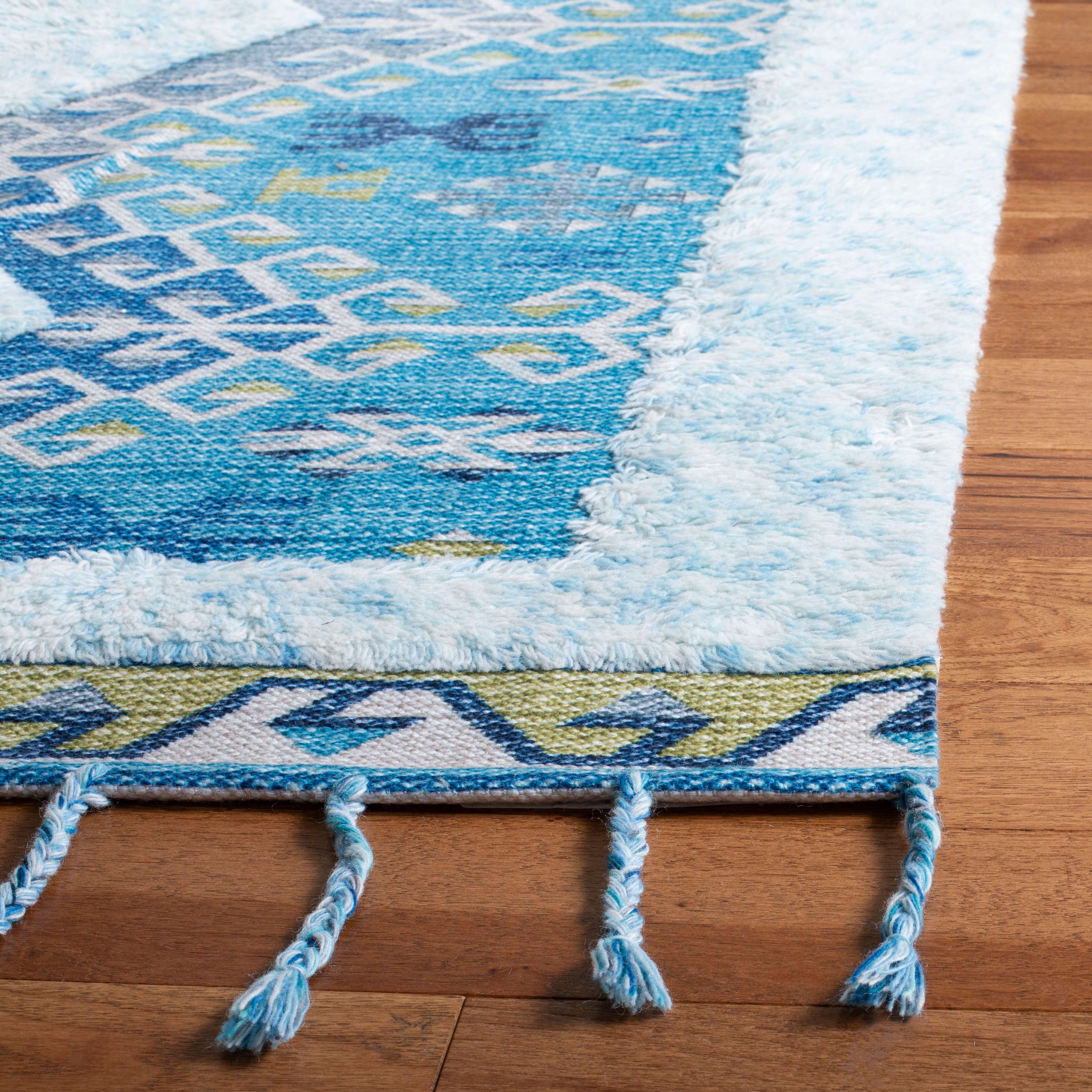 Safavieh  Handmade Saffron Evelinde Modern Tribal Cotton Rug 4' x 6' 4' x 6' Indoor
