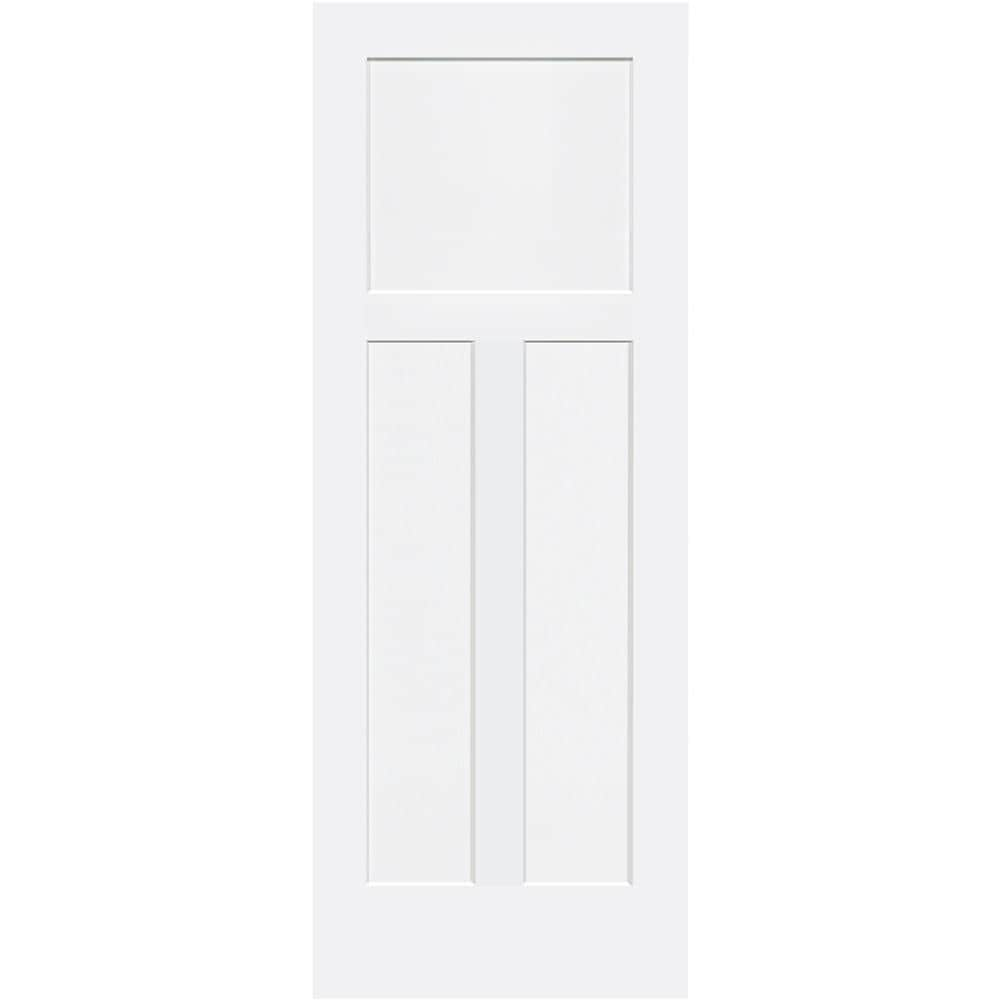Paneled Solid Wood Primed Standard Door