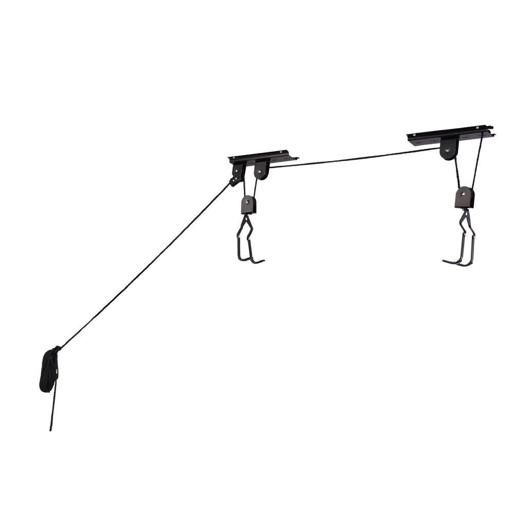 Bike Hanger – Overhead Hoist Pulley System with 100lb Capacity for Bicycles or Ladders – Secure Garage Ceiling Storage by RAD Cycle