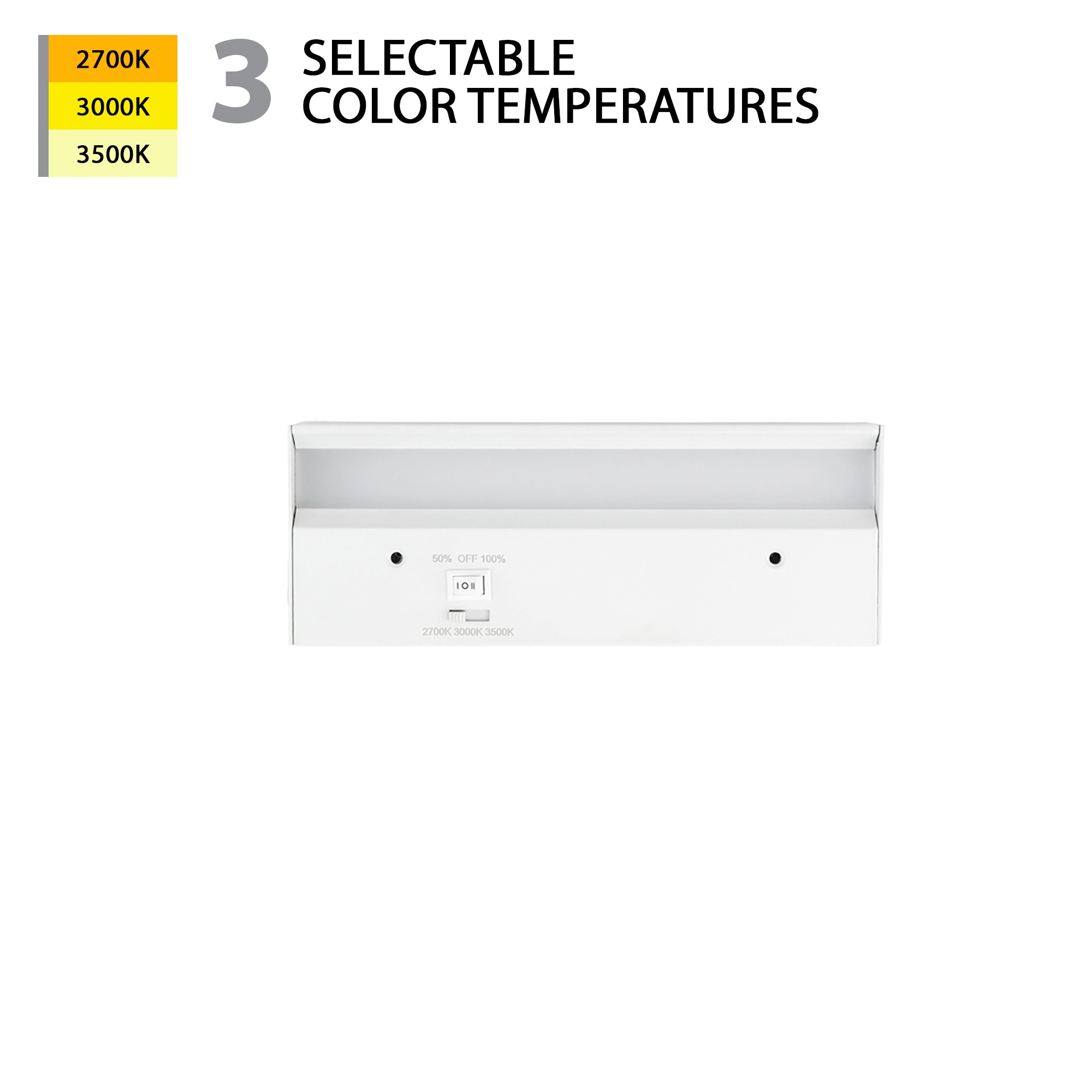 120V 3-CCT Barlight Undercabinet Task Luminaire