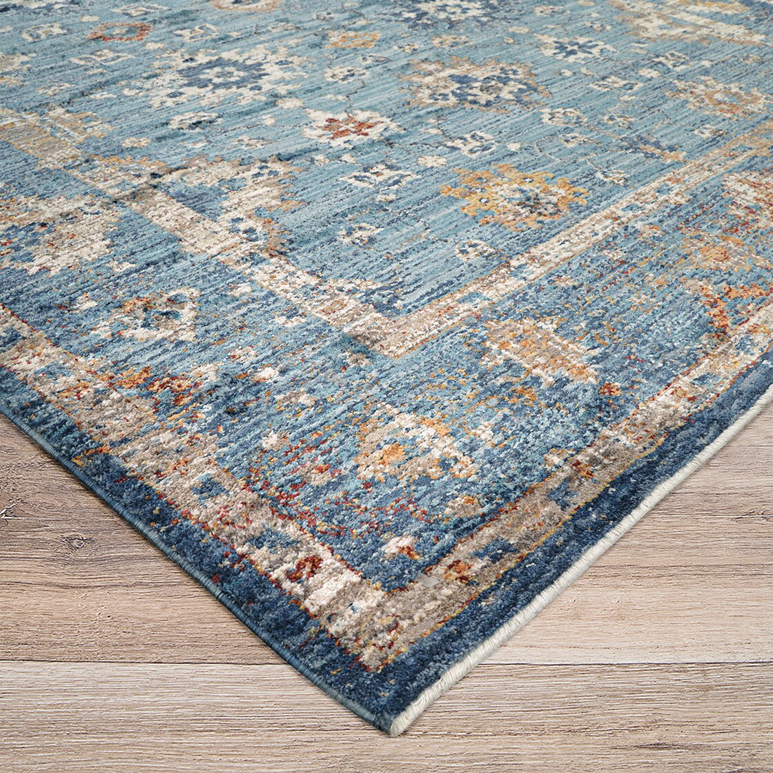 Couristan Nostalgia Antique Oushak Area Rug, Denim, 5'3" x 7'6"