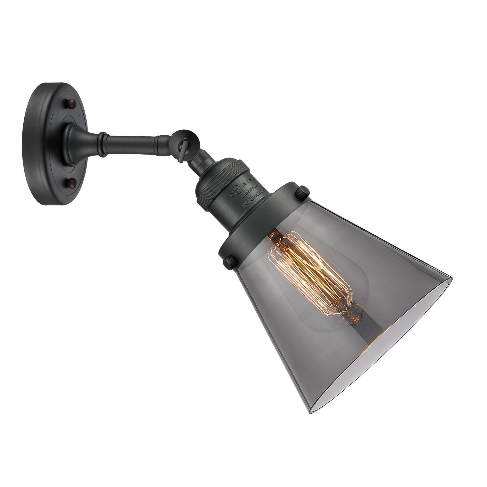 Elegant Black Dimmable Direct Wired Sconce 10" Height