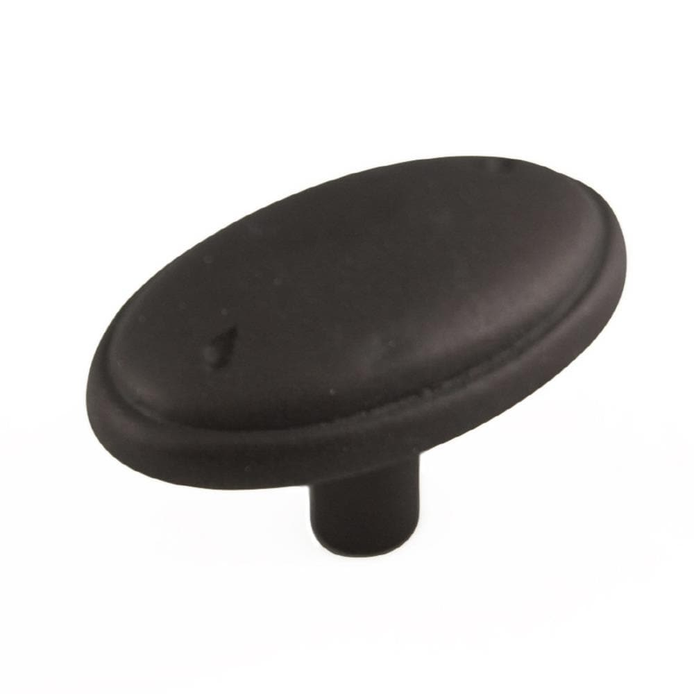 Oval Oil Rubbed Bronze Traditional Cabinet Knob with Mounting Hardware