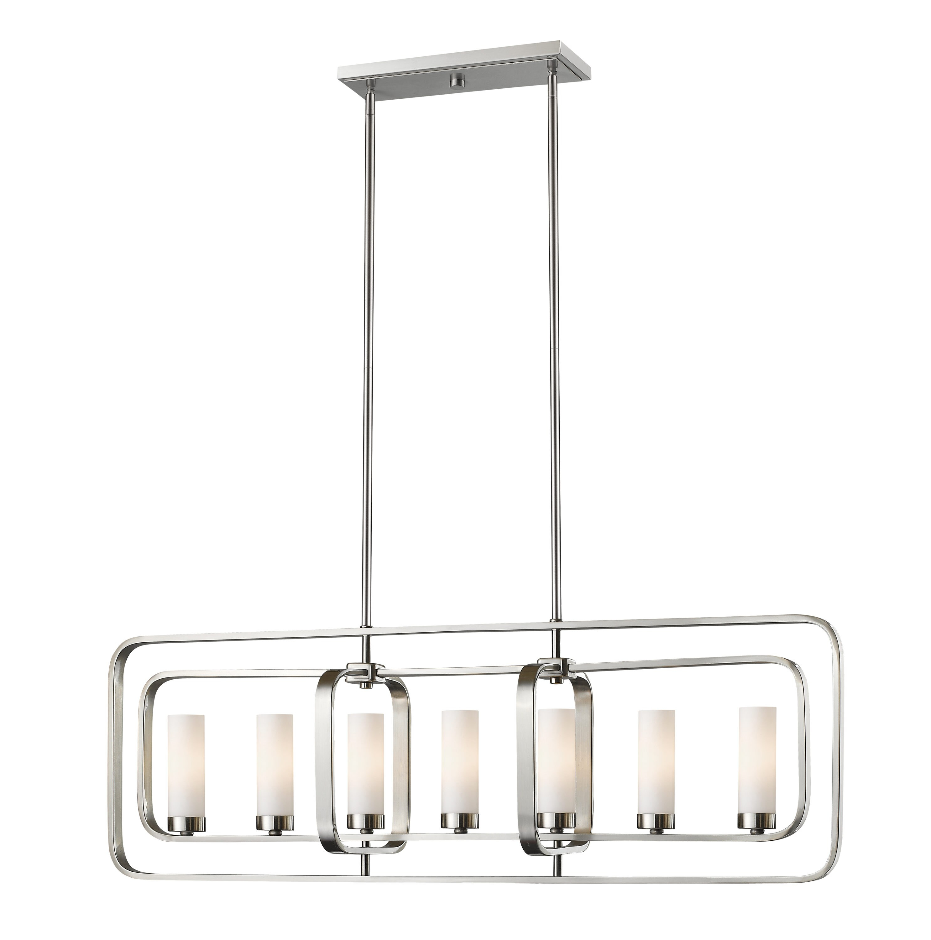 Z-Lite Aideen 7 - Light Island Pendant Light in  Brushed Nickel