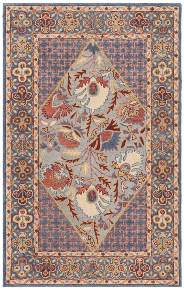 Safavieh  Handmade Antiquity Lugenia Traditional Oriental Wool Rug 4' x 6' 4' x 6' Indoor, Handmade