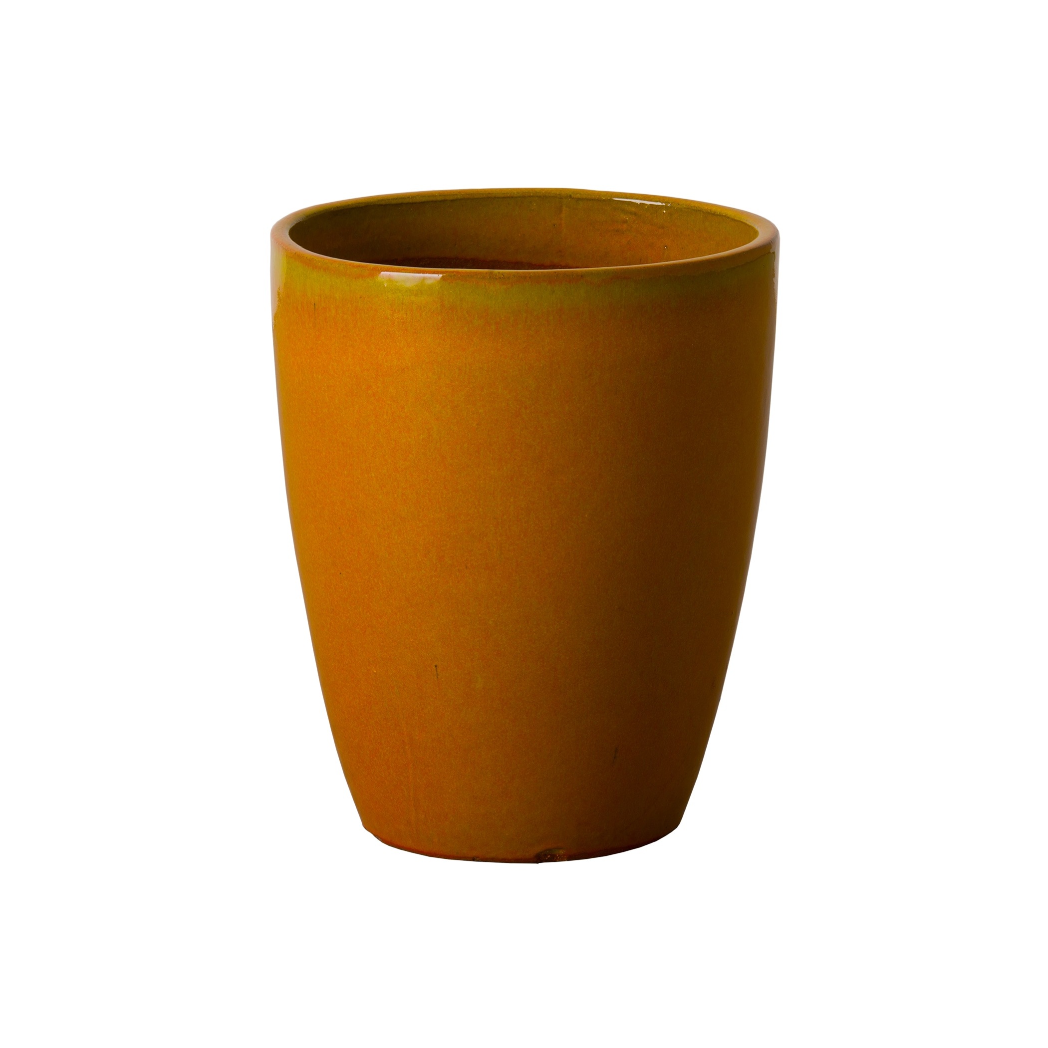 Large Self-Watering Bullet Planter in Bright Orange