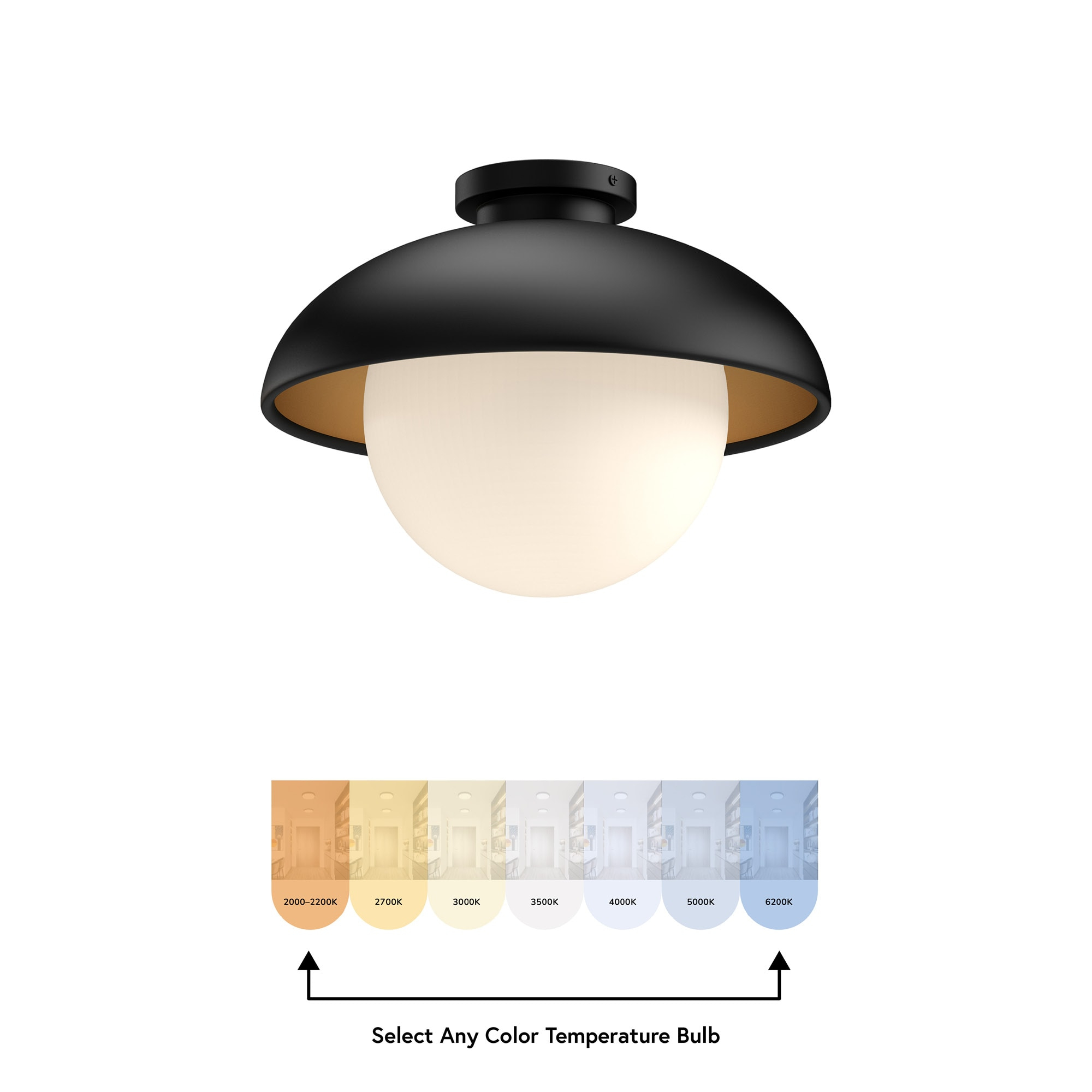 Rubio Glass Flush Mount