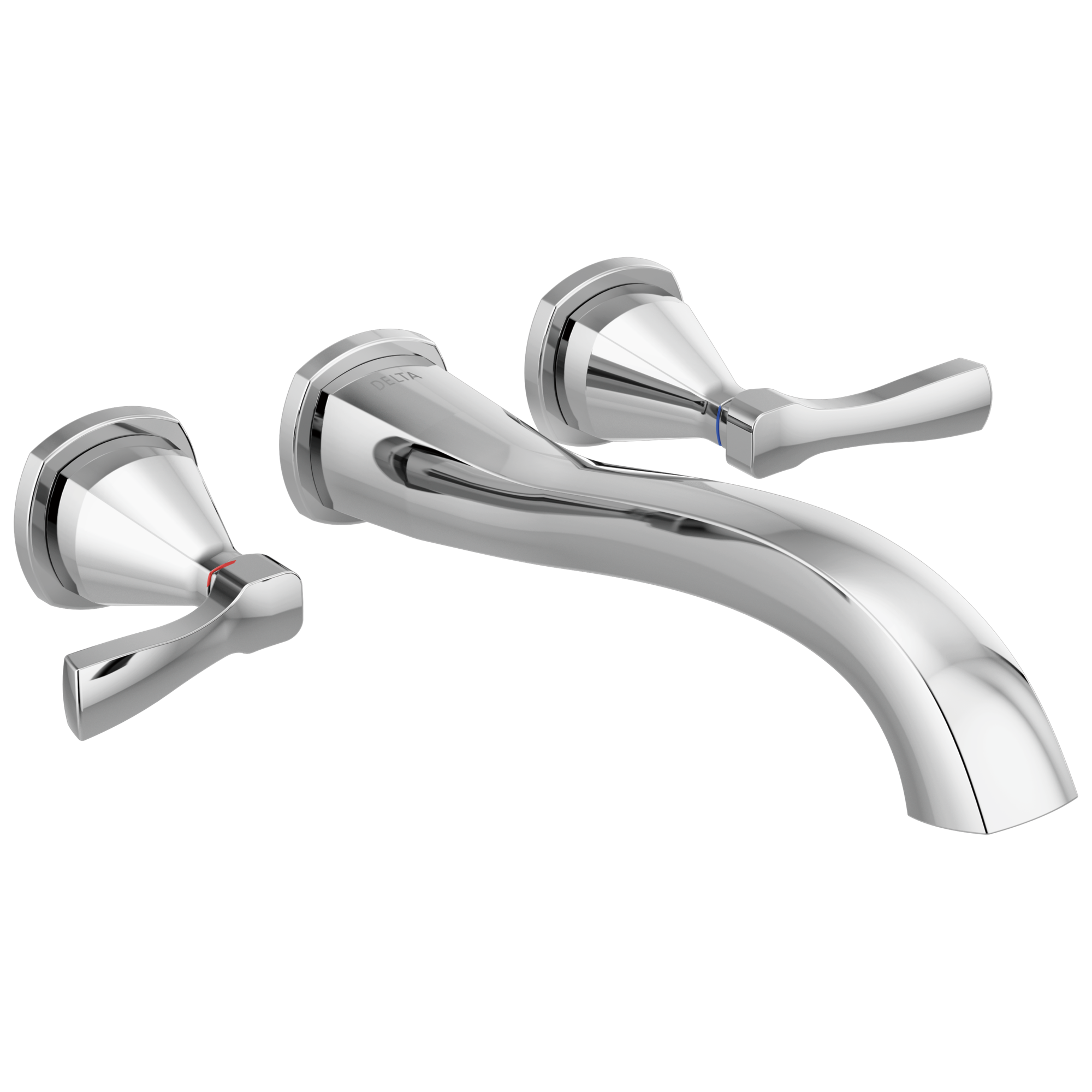 Stryke Double Handle Wall Mounted Tub Spout Trim