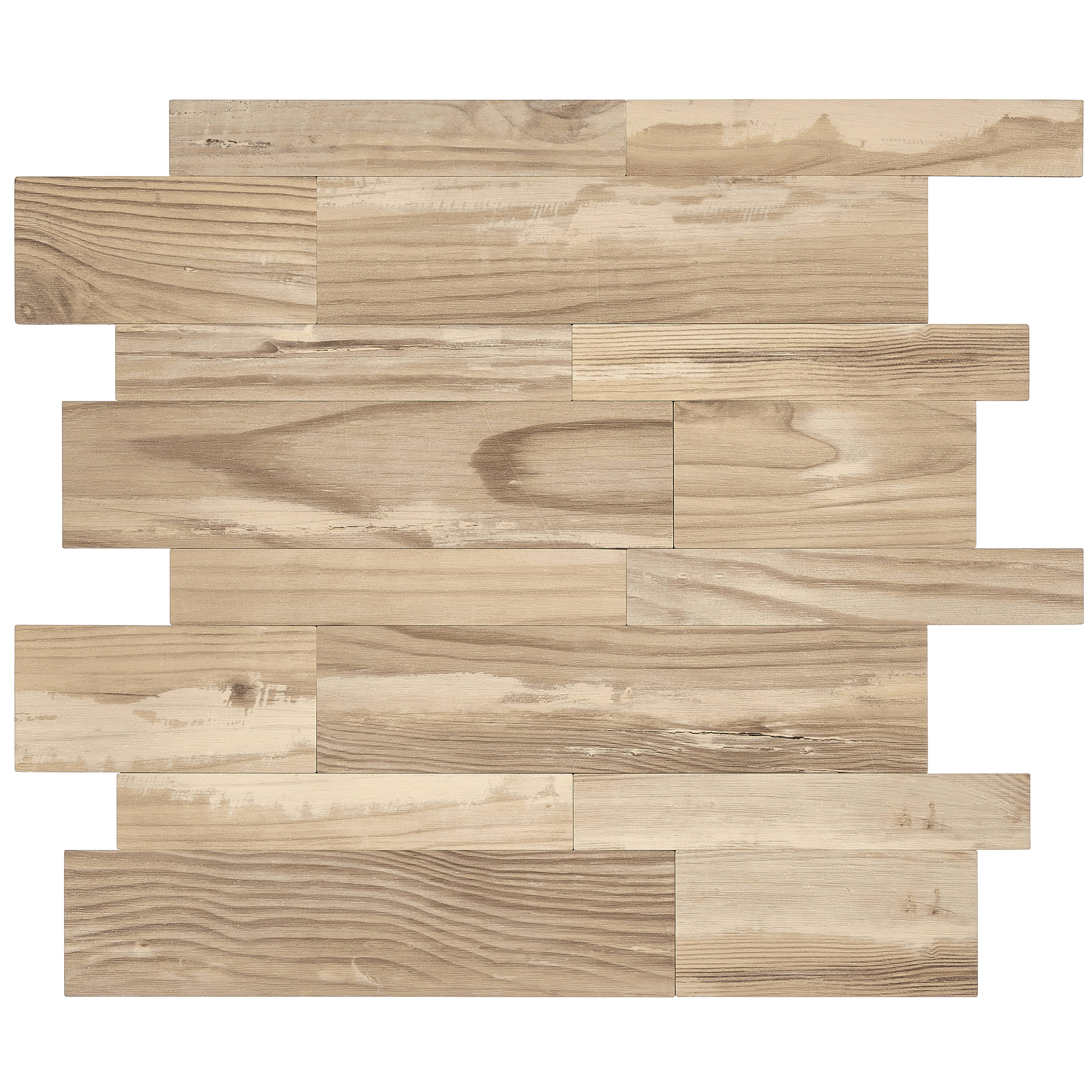 Avant Decor | Stone Composite Mixed Subway Tile | Peel and Stick Kitchen Backsplash Tiles | Stick On Wall Tiles | Easy DIY Installation | 5” x 5” | Sample Tile