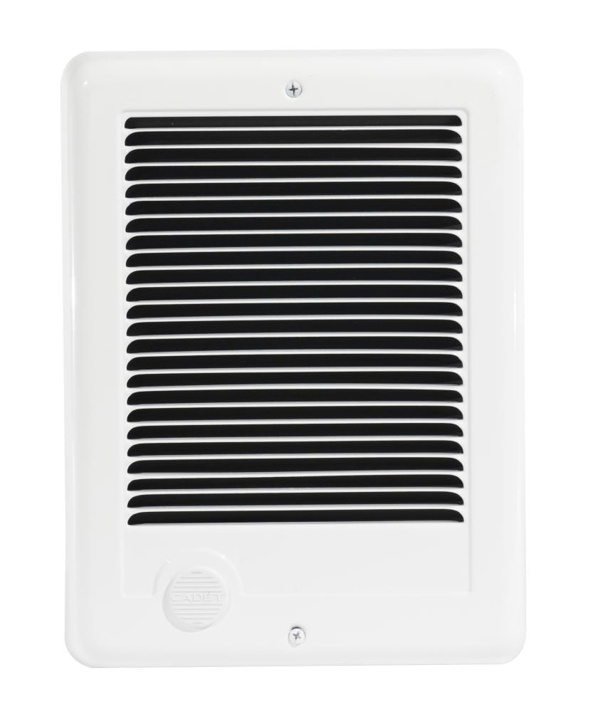 White 1500W Electric Wall Heater with Thermostat and Automatic Shut-off