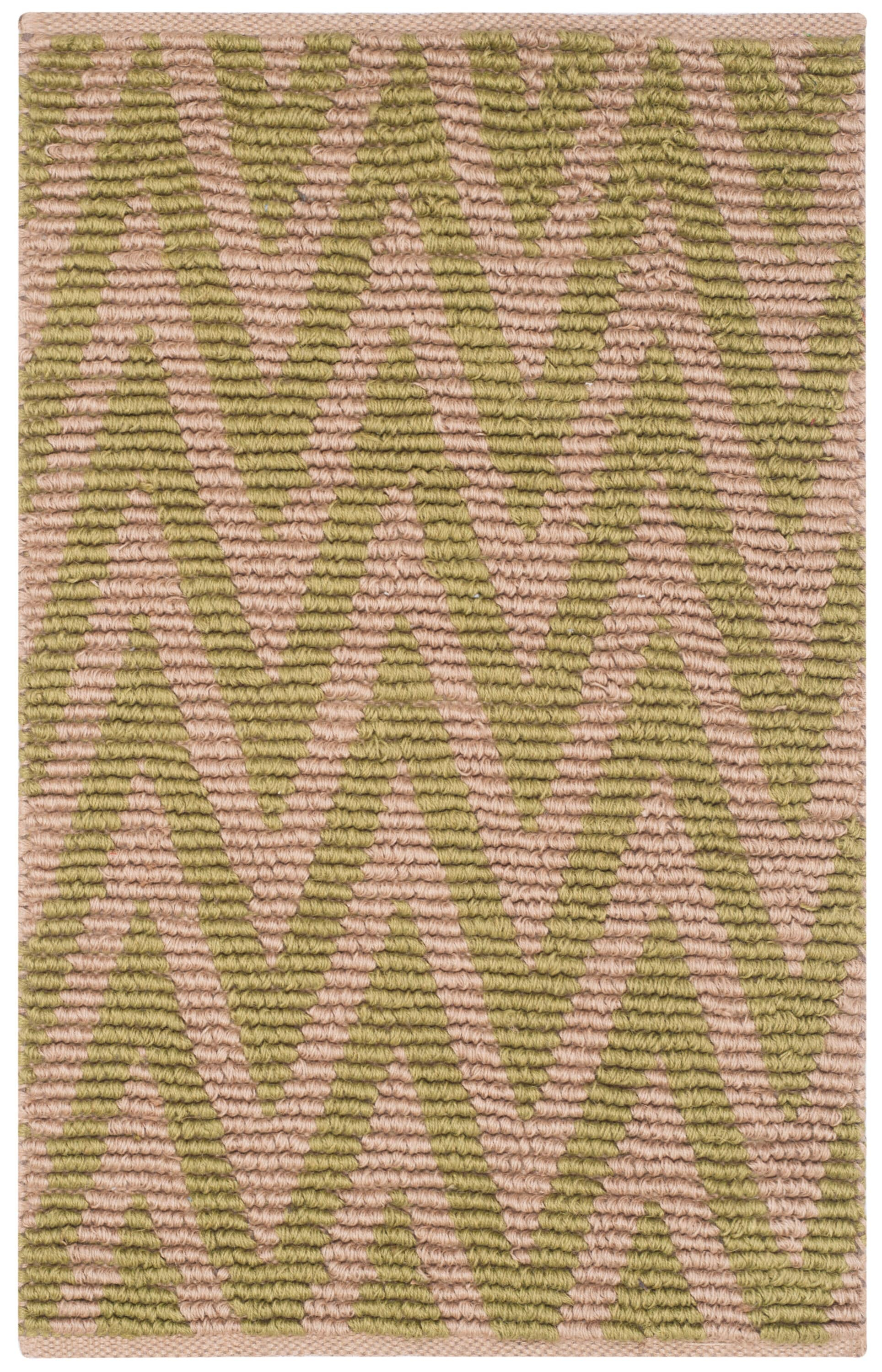 Cape Cod CAP863 Hand Woven Accent Rug - Natural/Green - 2'3"x3'9" - Safavieh.
