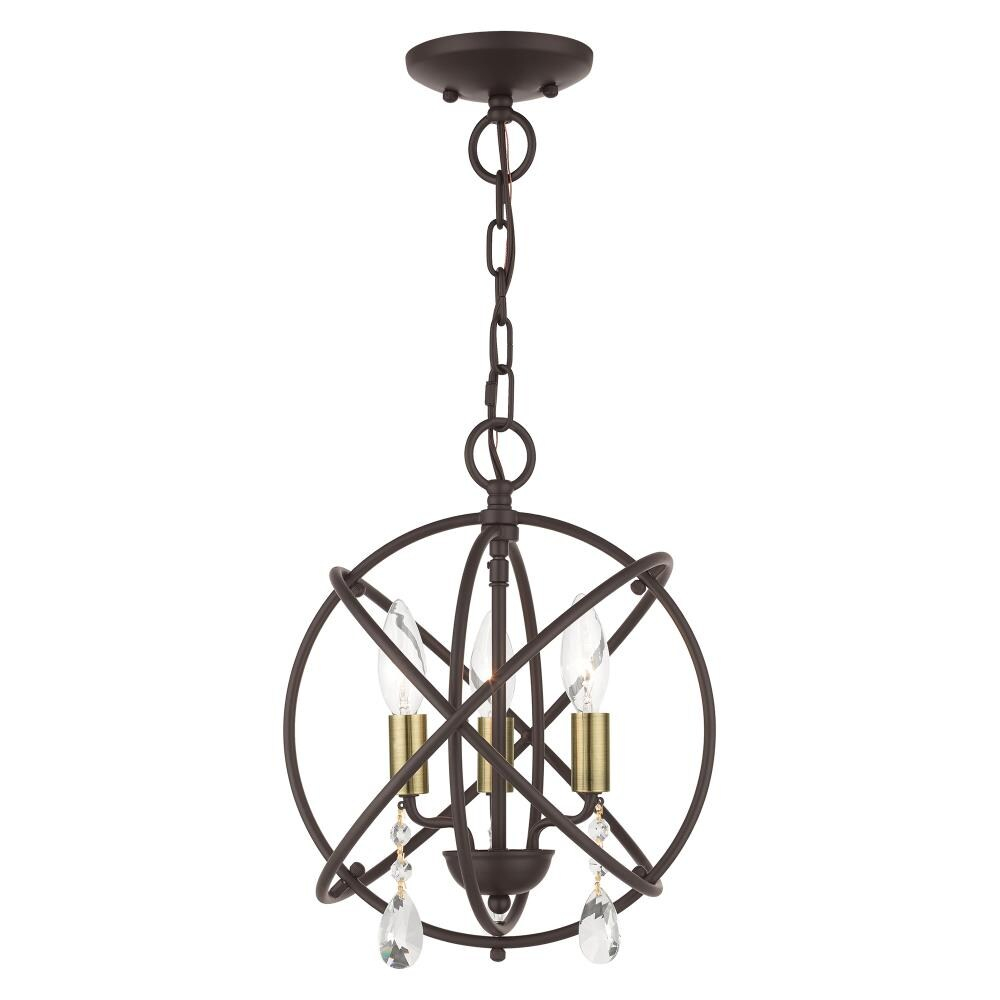 Livex Lighting Aria 3 - Light Chandelier in  Bronze