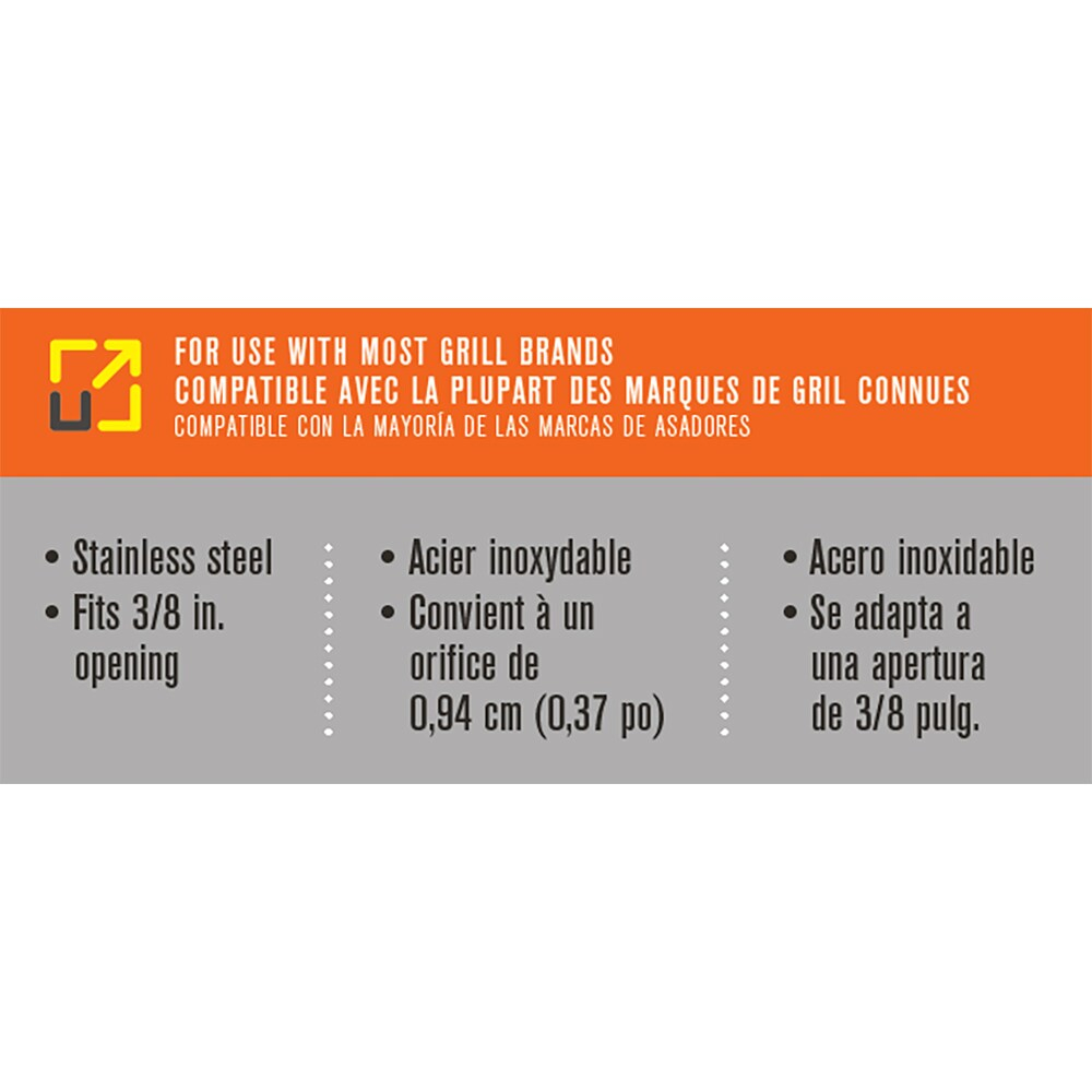 Universal Stainless Steel Analog Grill Temperature Gauge