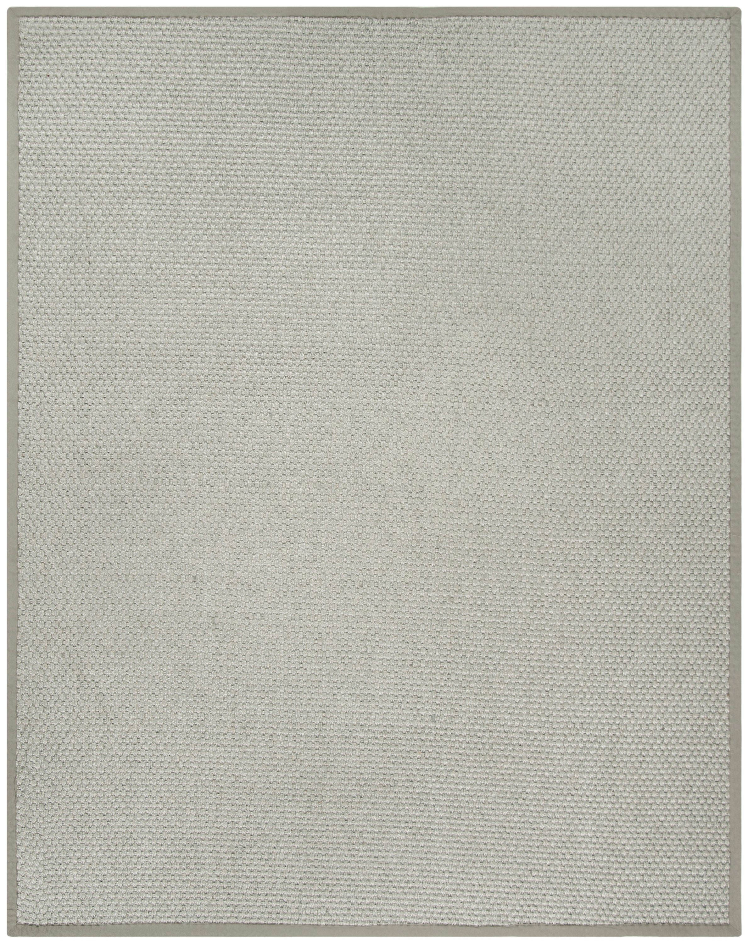Natural Fiber NF463 Power Loomed Indoor Area Rug - Silver/Grey - 6'x9' - Safavieh.