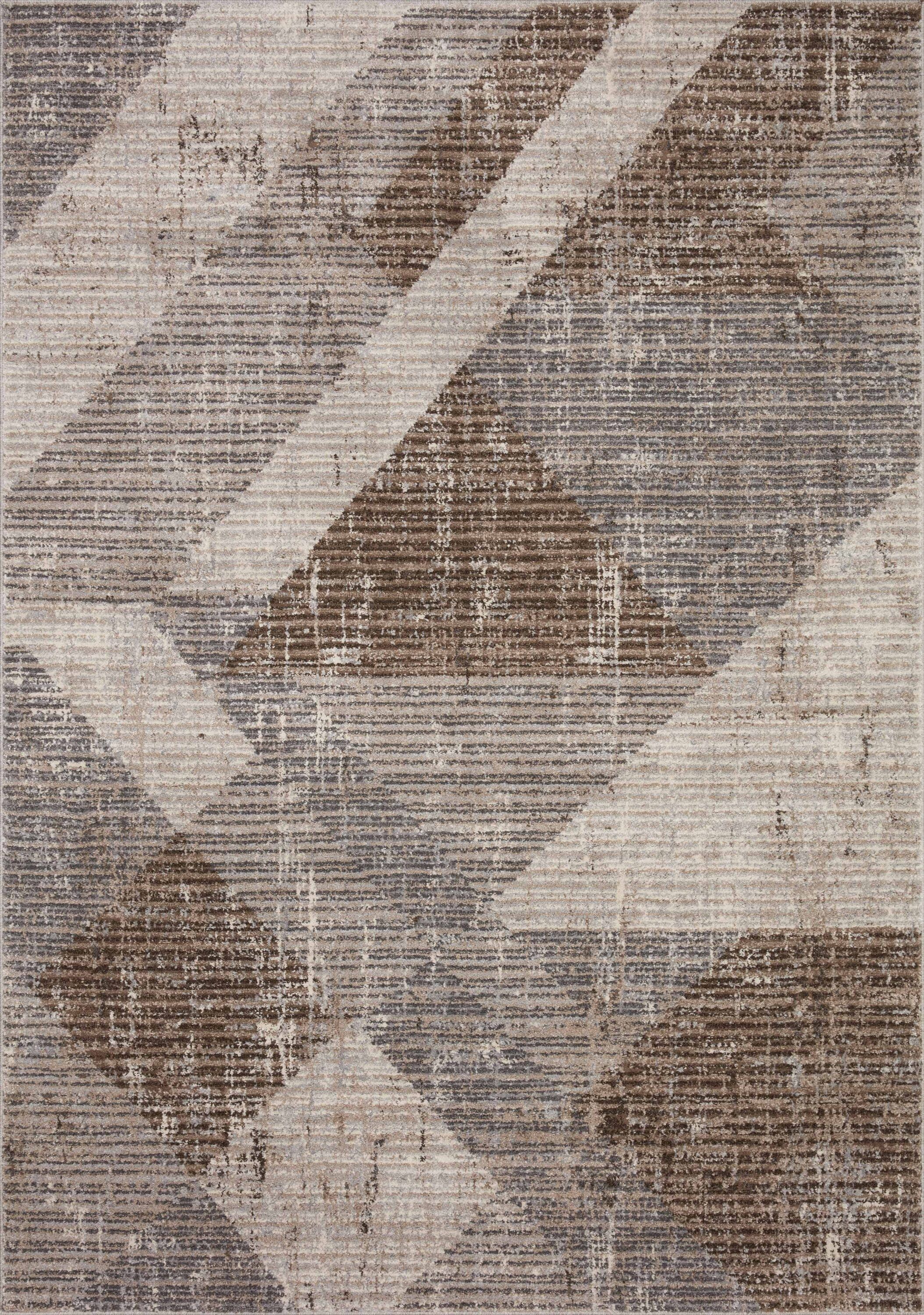 Loloi II Austen AUS-04 Geometric Stone / Bark Area Rug 11'-2" x 15'
