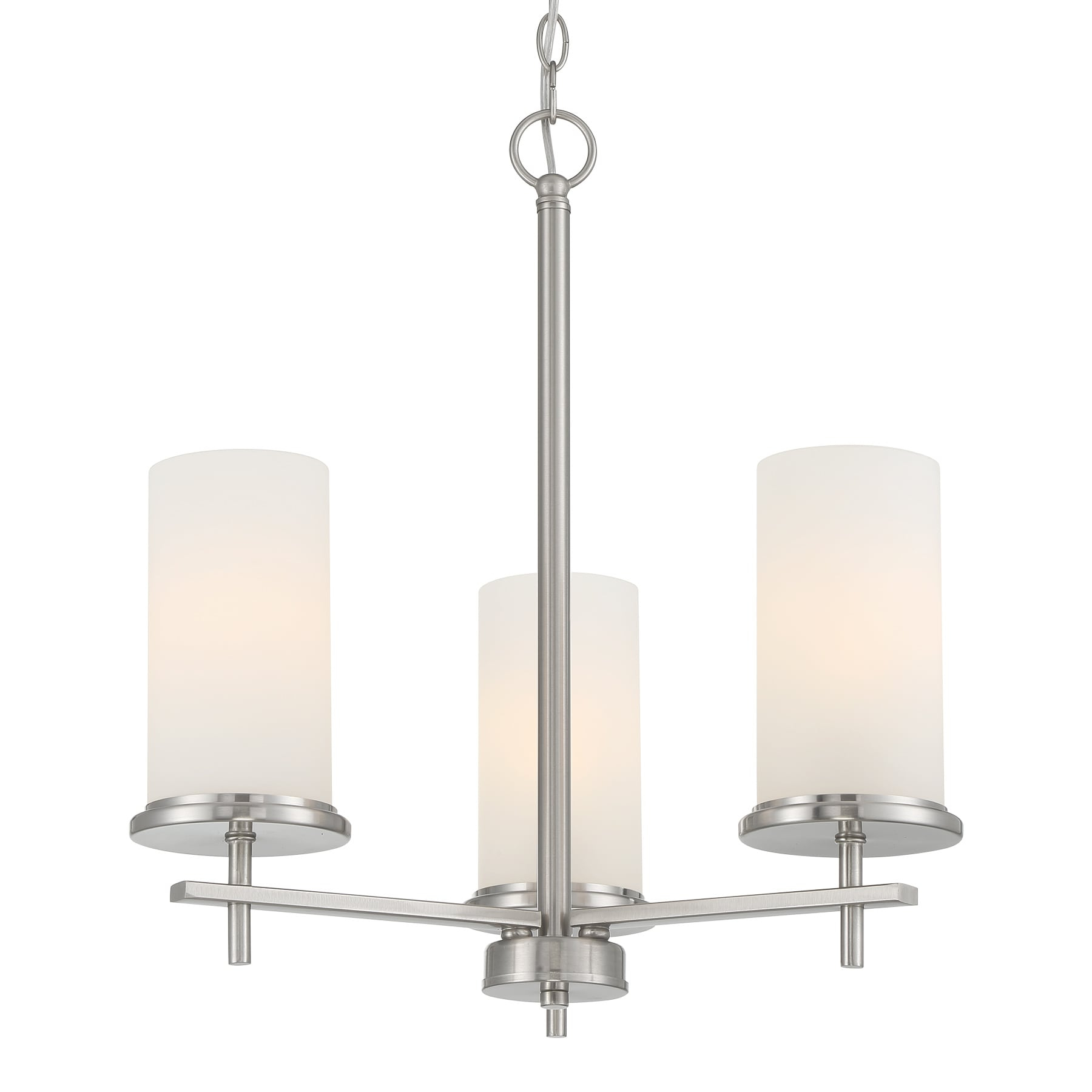 4096-84-Minka Lavery-Haisley - 3 Light Chandelier-Brushed Nickel Finish    -Traditional Installation