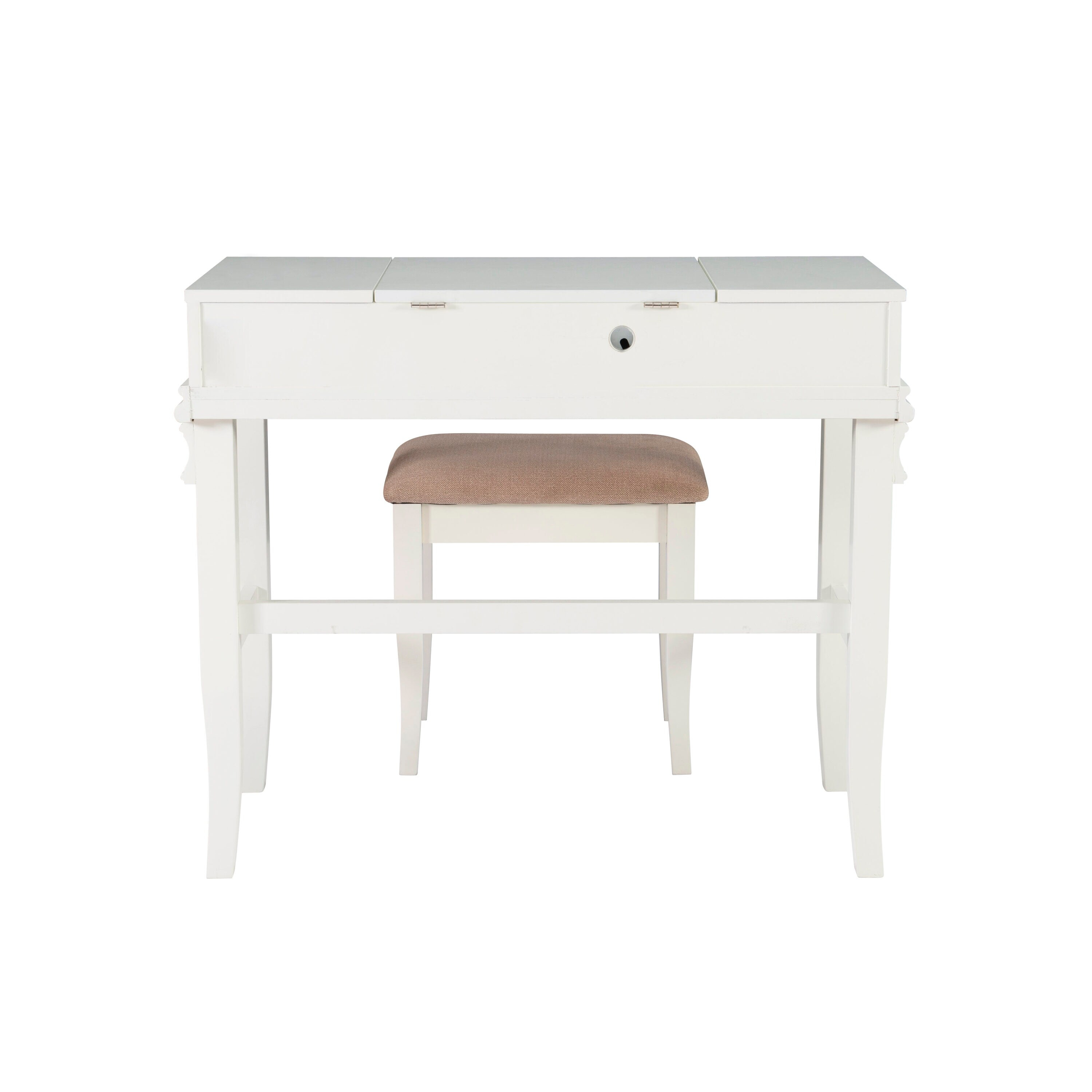 Linon Home Decor Linon Orhei White Vanity Set