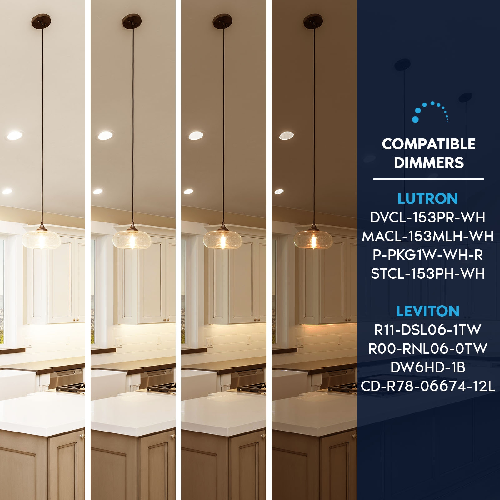 Luxrite E12 Candelabra LED Light Bulbs, 2700K, Dimmable, 4.5W, 500 Lumens, HX10.5 Glass, Wet Rated, UL Listed 6 Pack