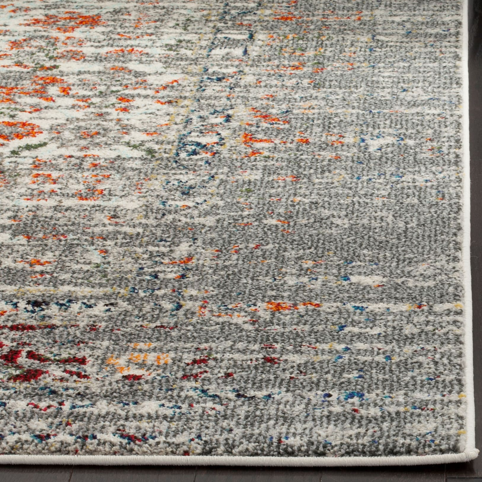 SAFAVIEH Monaco Annabelle Vintage Area Rug, Grey/Ivory, 9' x 12'
