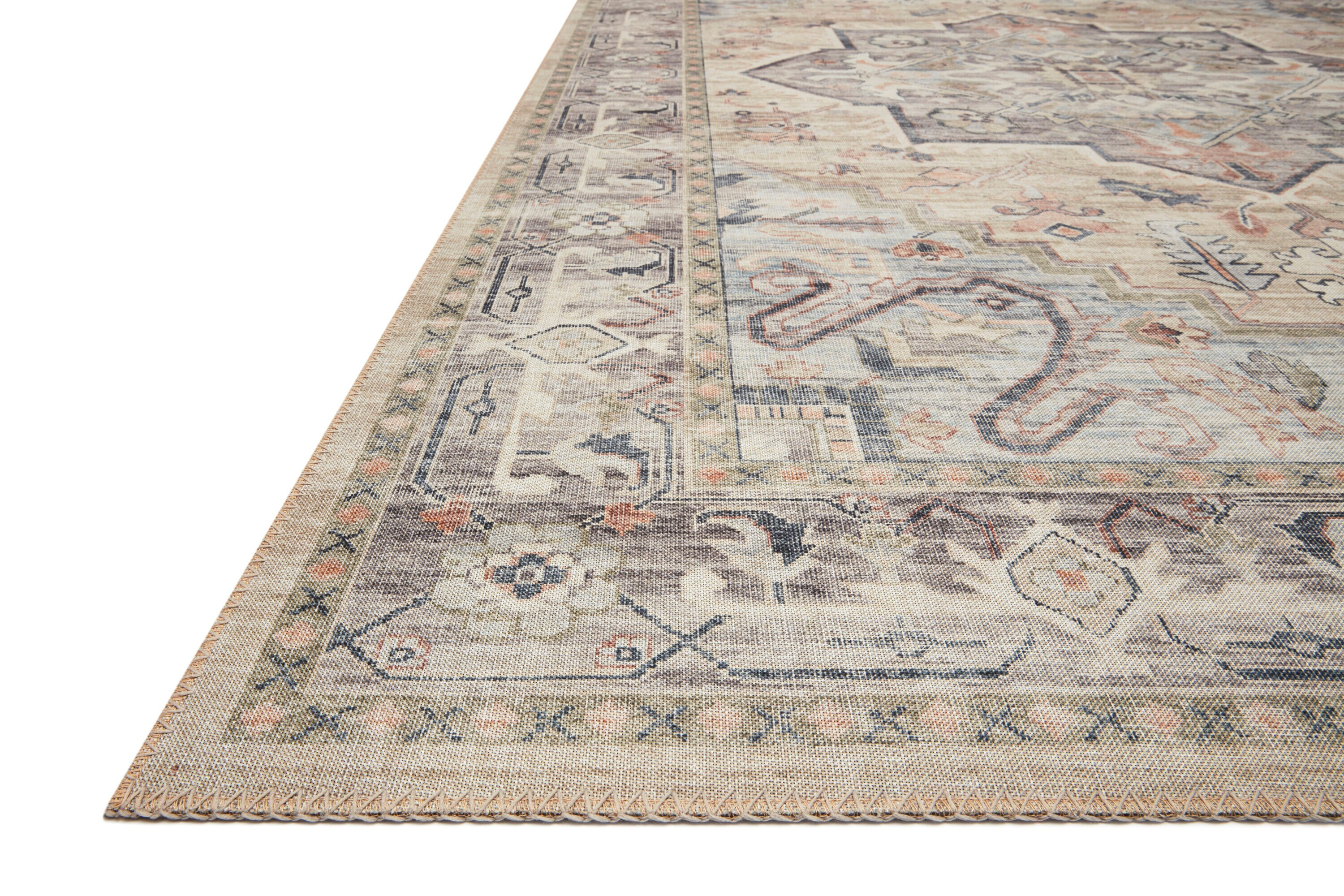Loloi II Hathaway Printed Oriental Multi / Ivory Area Rug