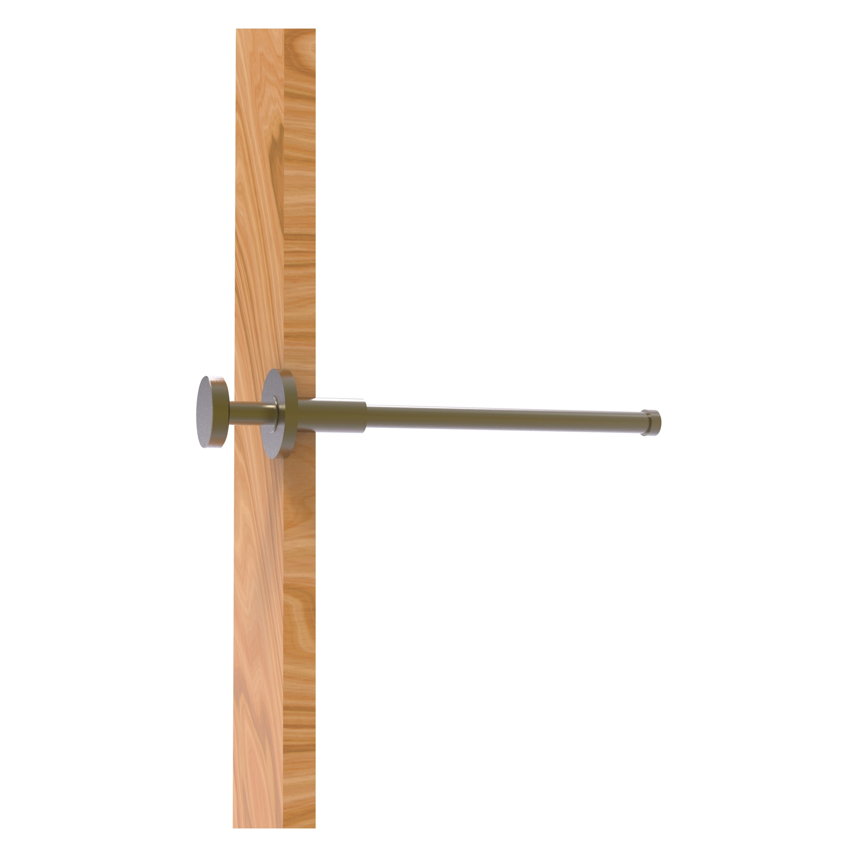 Allied Brass Fresno Collection Retractable Pullout Garment Rod, 10-Inch, Antique Brass