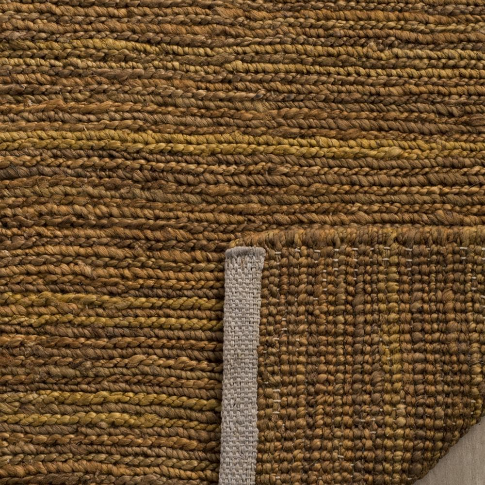 SAFAVIEH Organic Elissa Solid Braided Jute Runner Rug, Gold, 2'6" x 10'