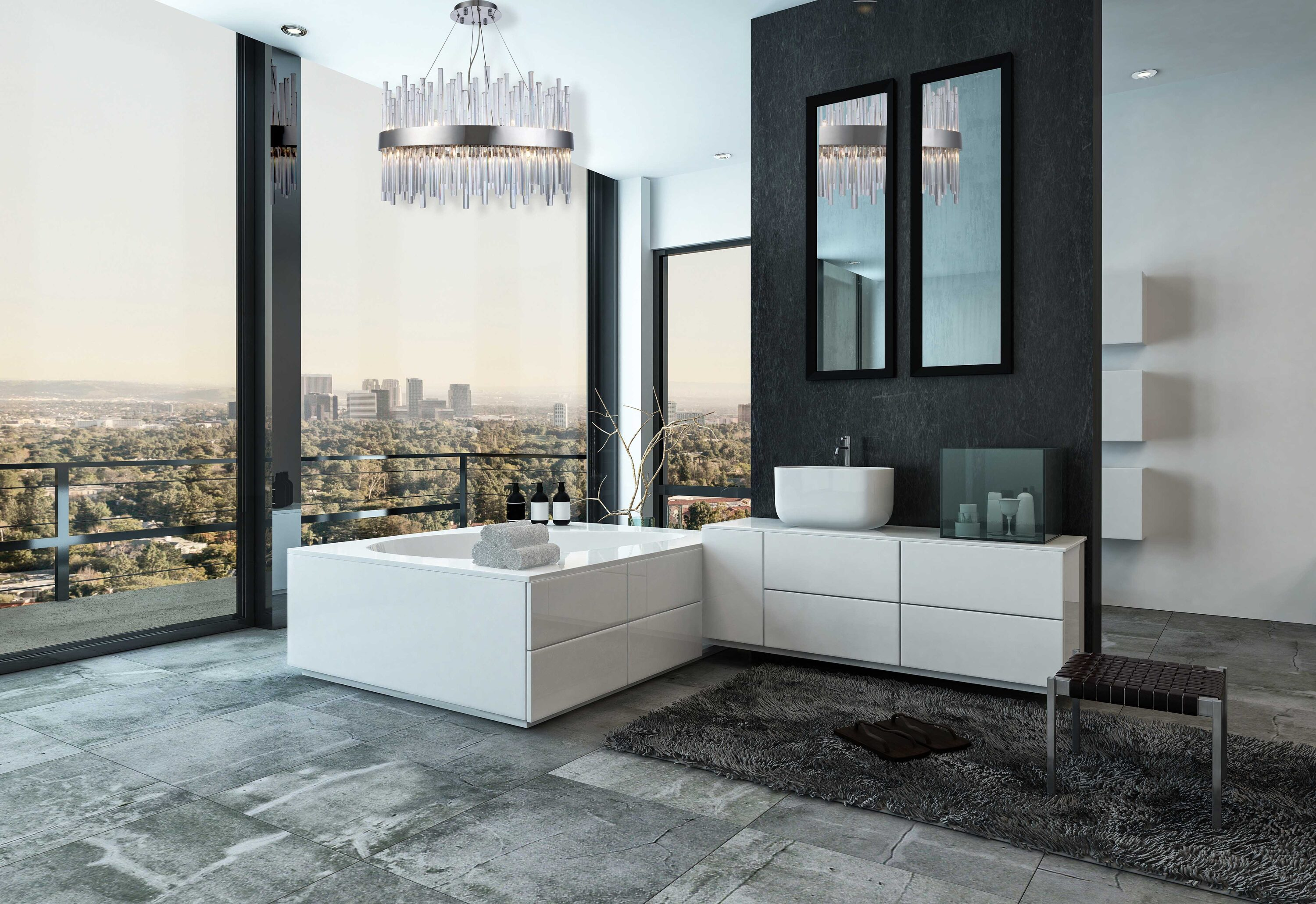 Elegant Lighting Dallas 16 Light Royal Cut Crystal Chandelier in Chrome