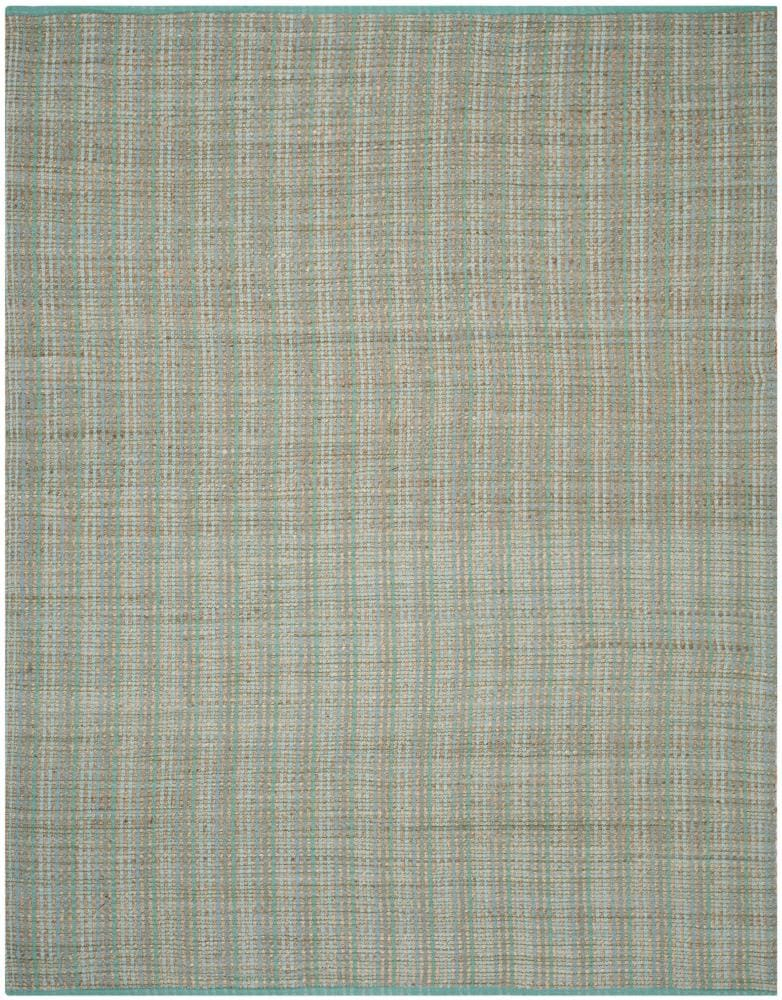 SAFAVIEH Cape Cod Ivana Braided Striped Area Rug, 8' x 10', Green