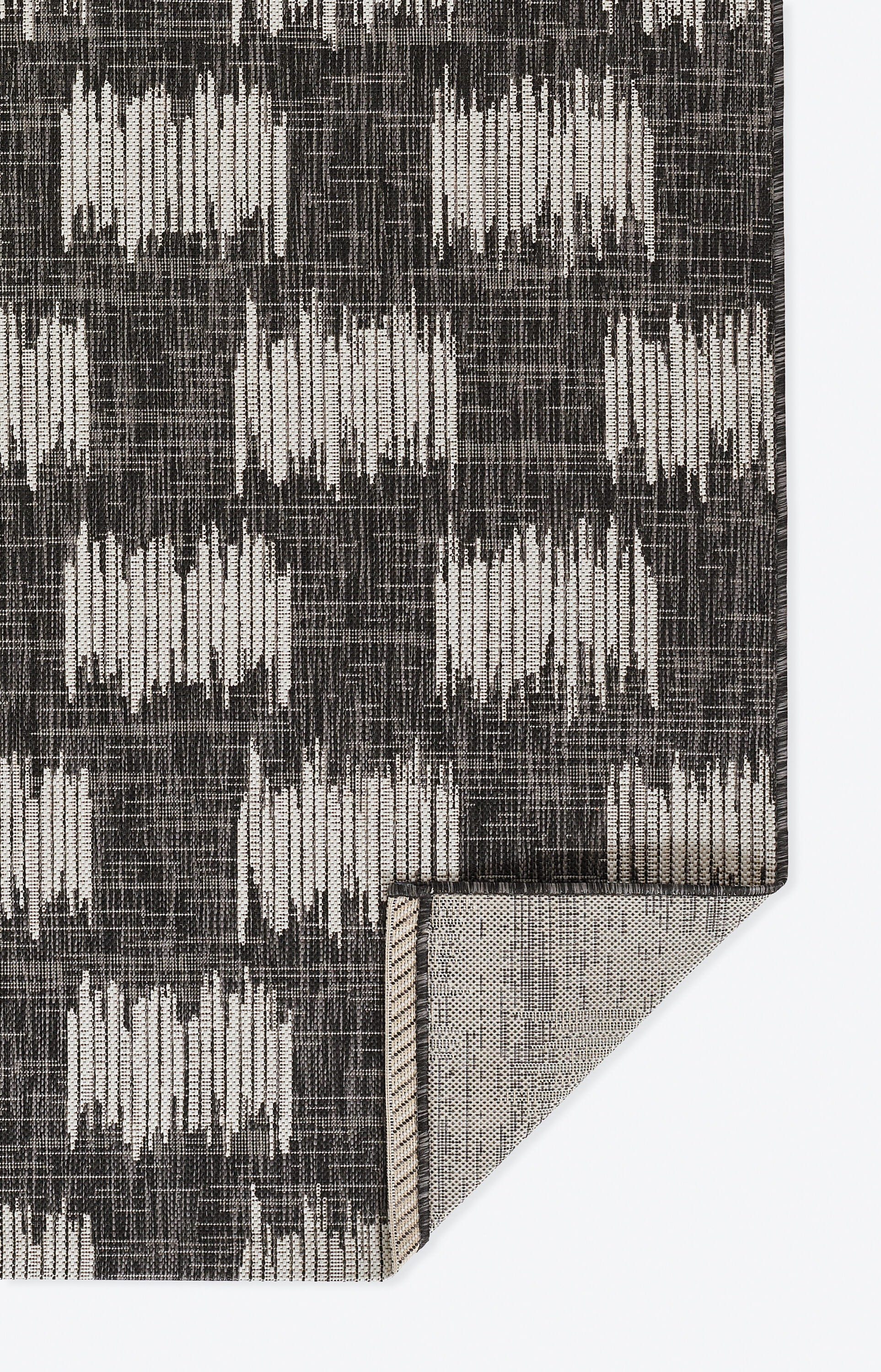 Novogratz by Momeni Villa Turin Charcoal Indoor Outdoor Rug 2' X 6' Runner