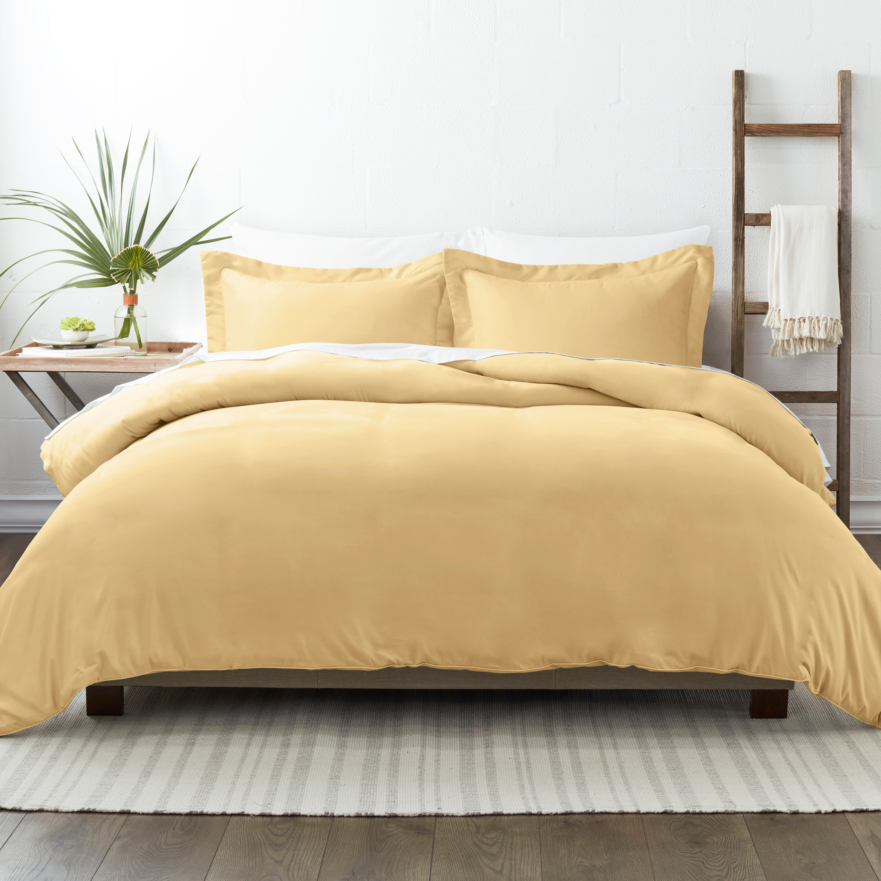 Gold 3 Piece Duvet Cover Set Twin/Twin Extra Long, by Simply Soft