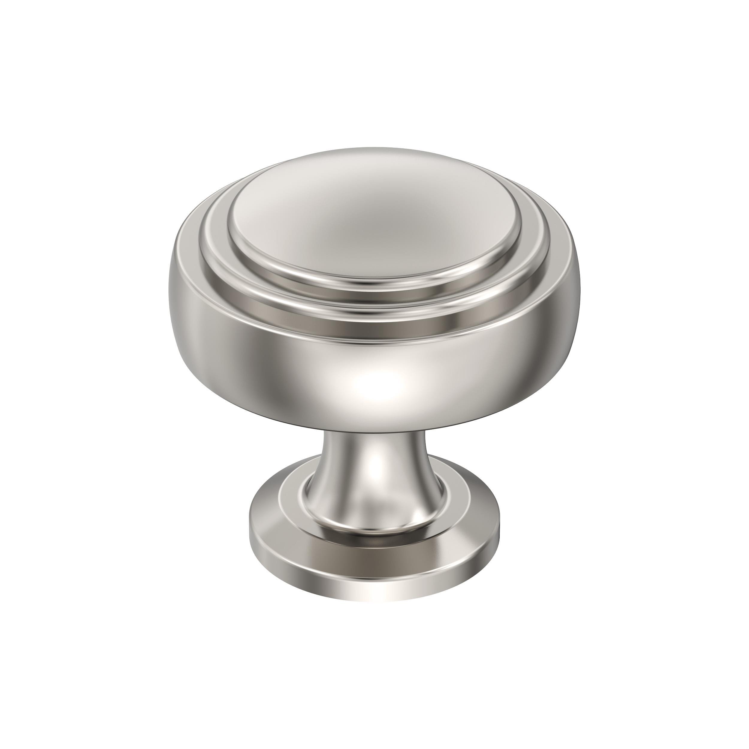 Amerock Winsome 1-1/4 inch (32mm) Diameter Polished Nickel Cabinet Knob