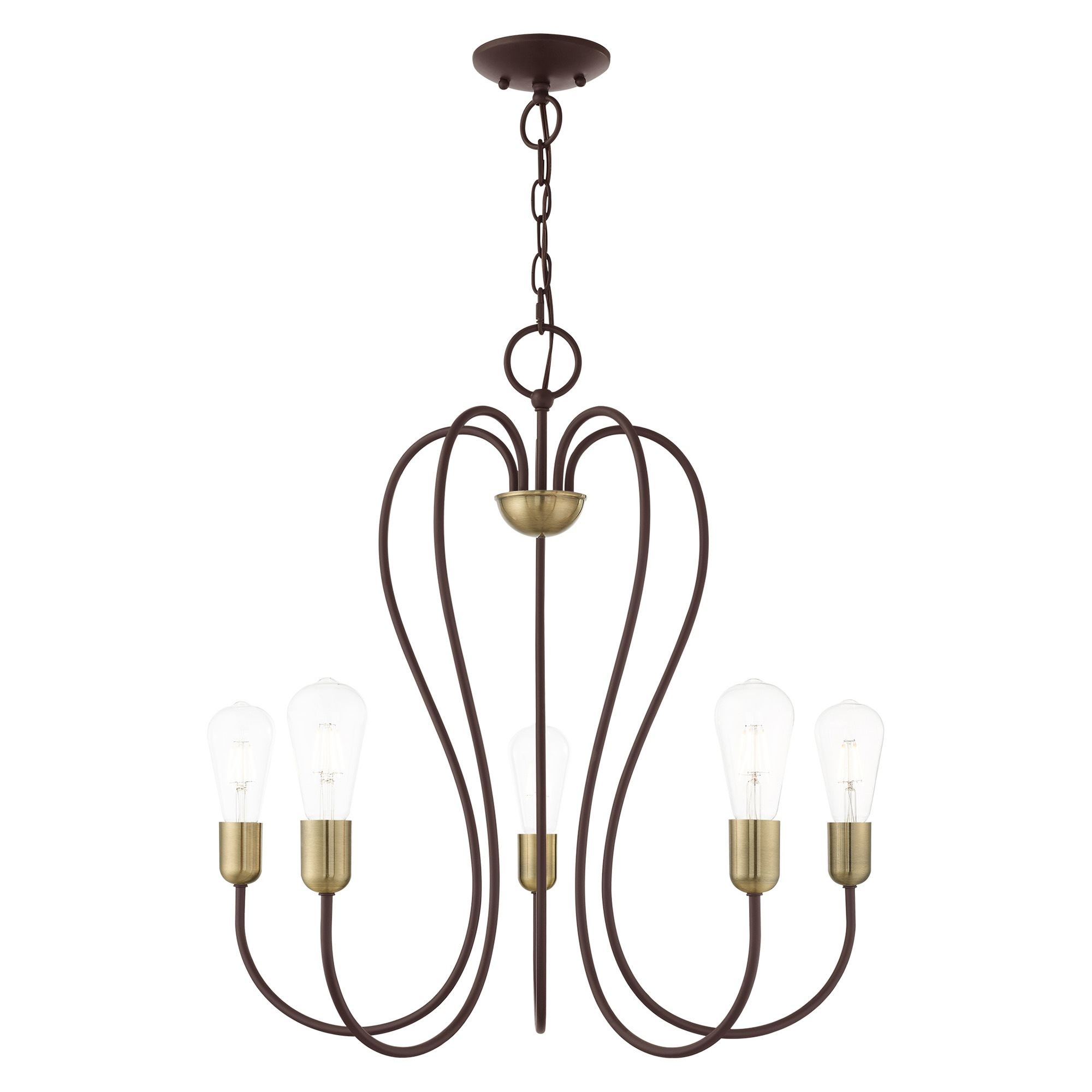 Livex Lighting - Lucerne - 5 Light Chandelier in New Traditional Style - 24