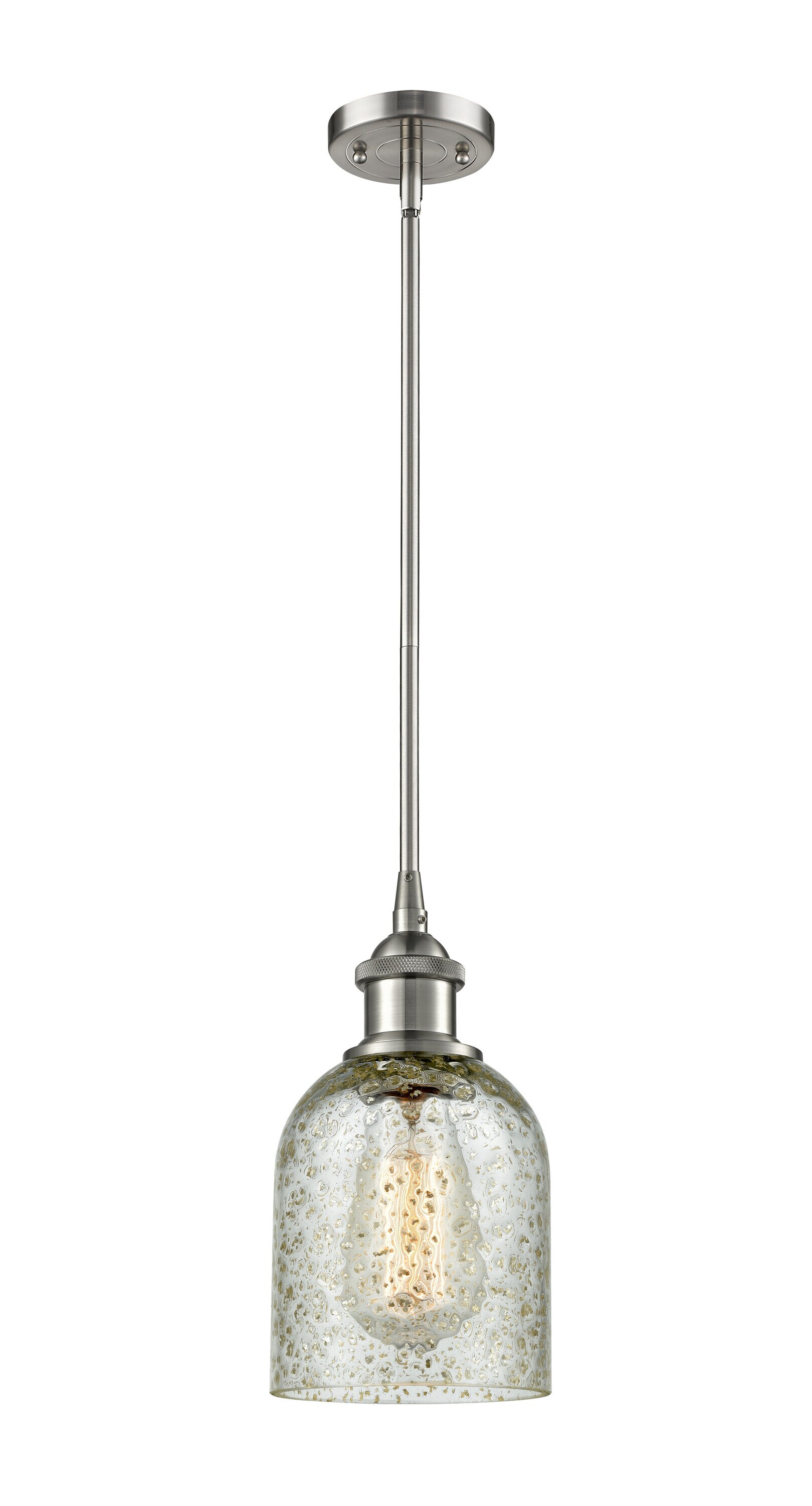 Innovations Lighting Caledonia 1 - Light Pendant in  Brushed Satin Nickel