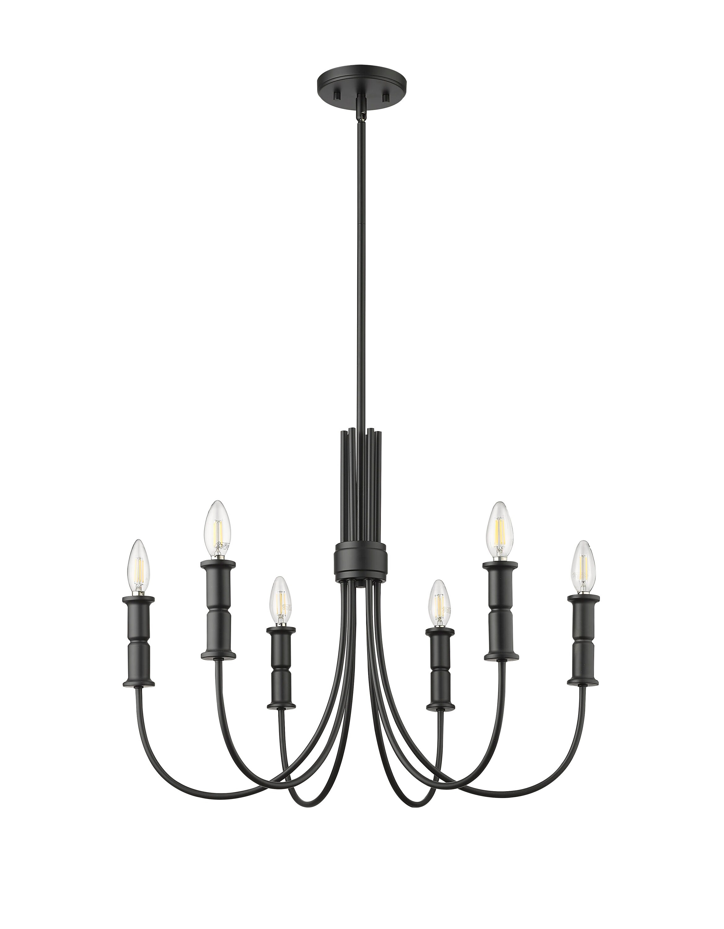 Millennium Lighting  Potiss 8/10 Chandelier Ceiling Light 10 - Matte Black