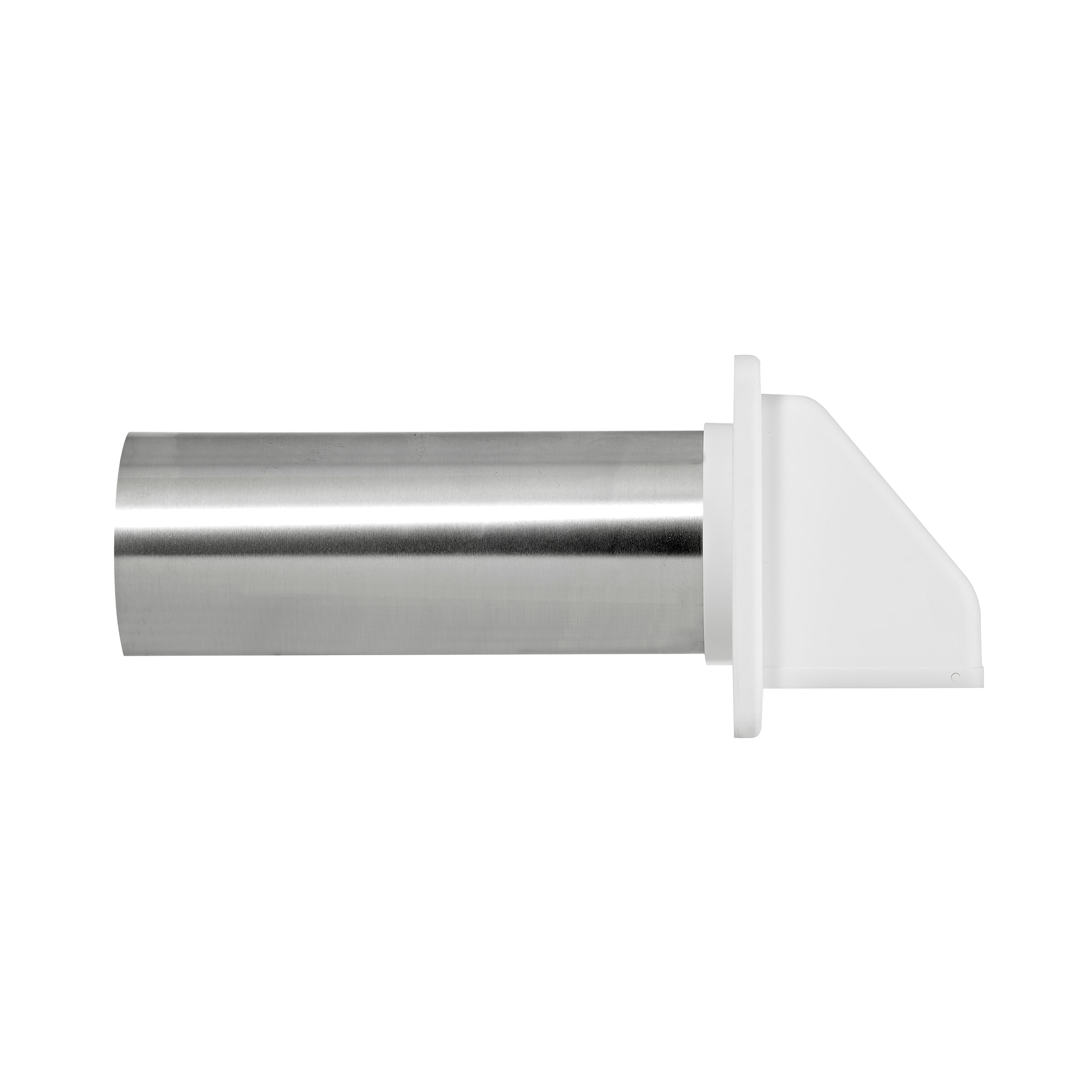 Lambro 4 In. White Plastic Wall Exhaust Hood Vent 224WS