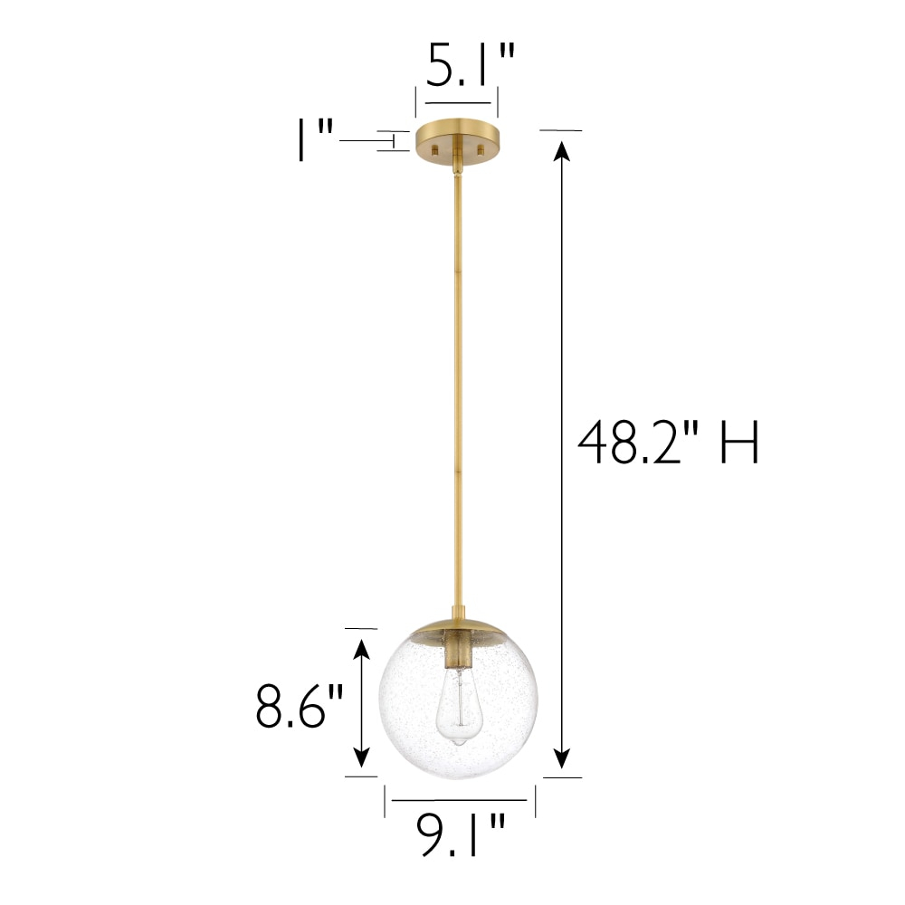 Design House  Gracelyn Pendant in Satin Gold