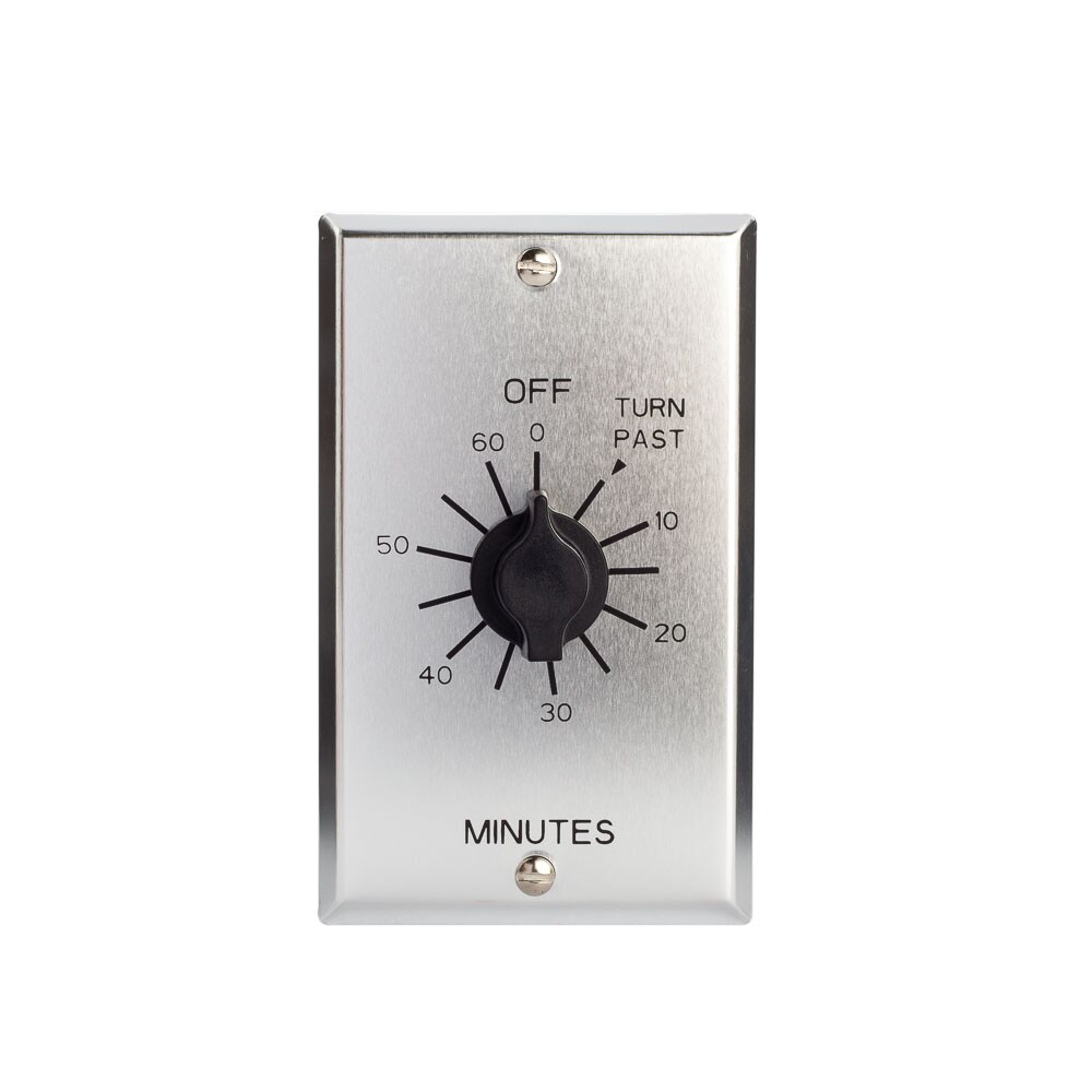 C-500 Series Multi-Volt 60-Minute Commercial Style Springwound Auto Off In-Wall Timer
