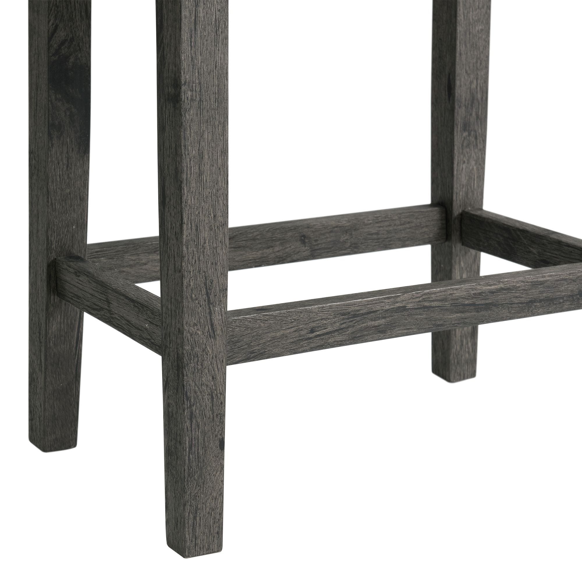 Picket House Furnishing Transitional Wood Multipurpose Bar Table Set in Charcoal