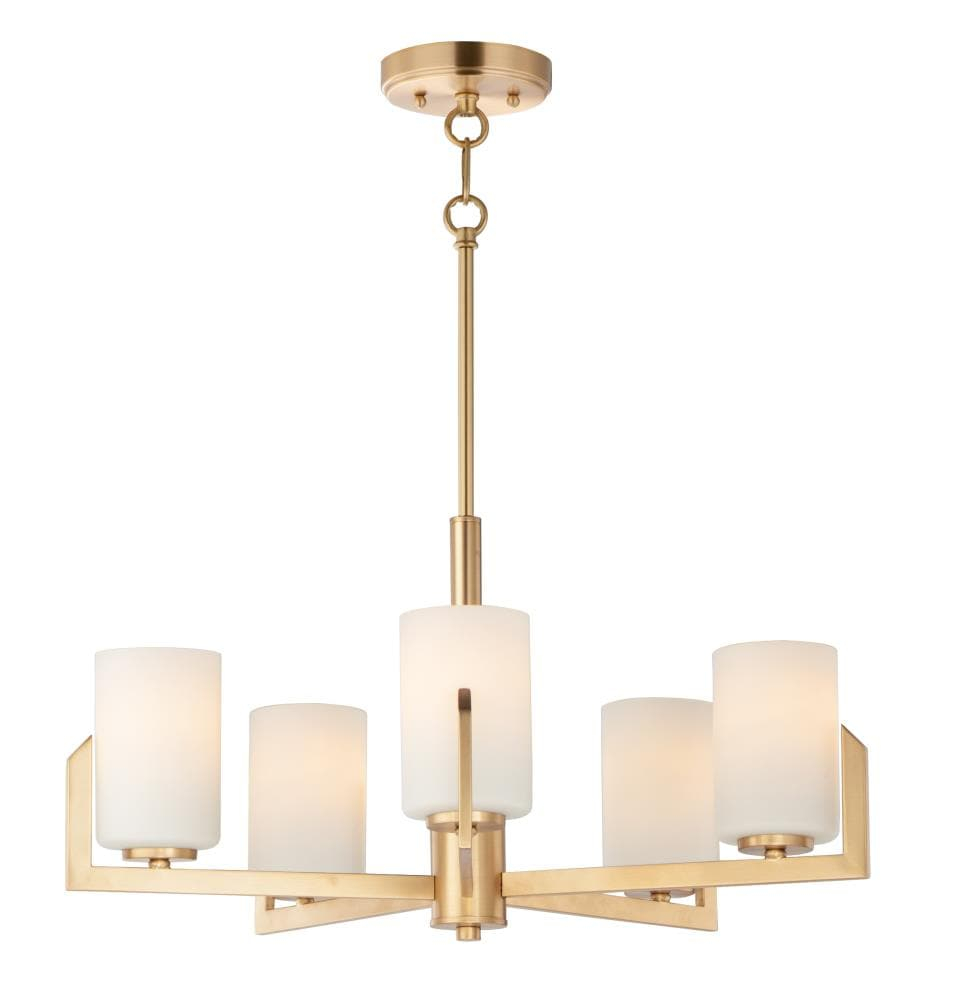 Maxim Lighting Dart 5 - Light Chandelier in  Satin Brass